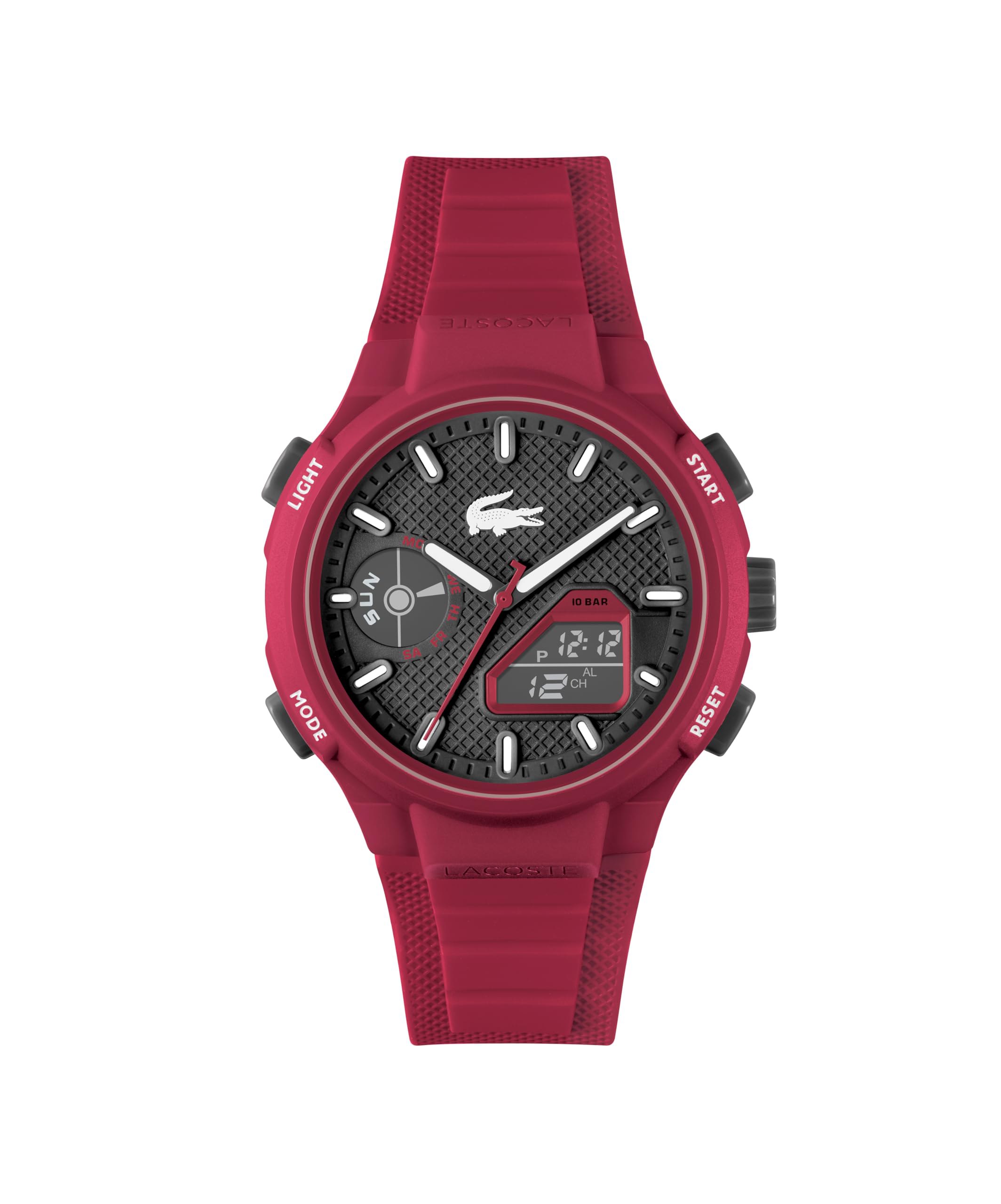 Lacoste Reloj de Cuarzo Multifuncional Analógico-Digital para hombre Colección LC33 Collection