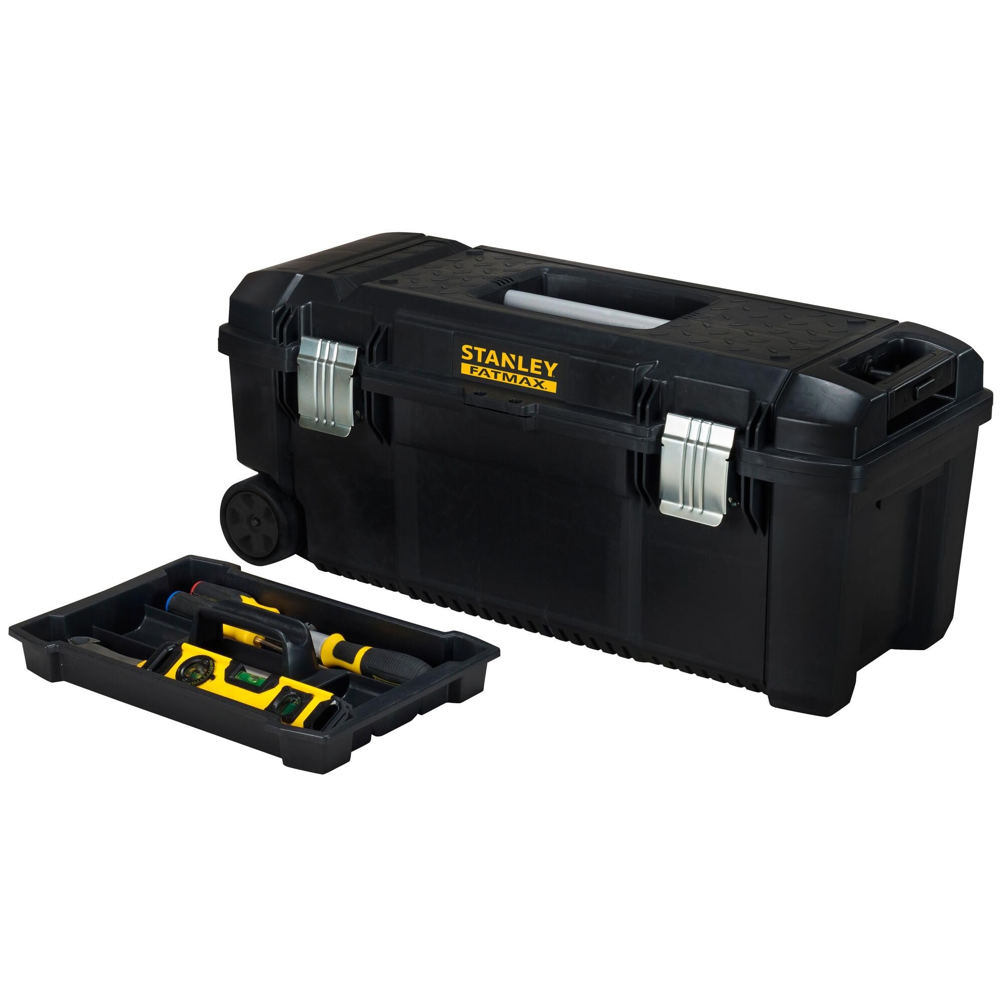 Stanley Fatmax Caja De Herramientas 71Cm Con Ruedas Y Asa Telescópica, Cierres Metálicos, Prote