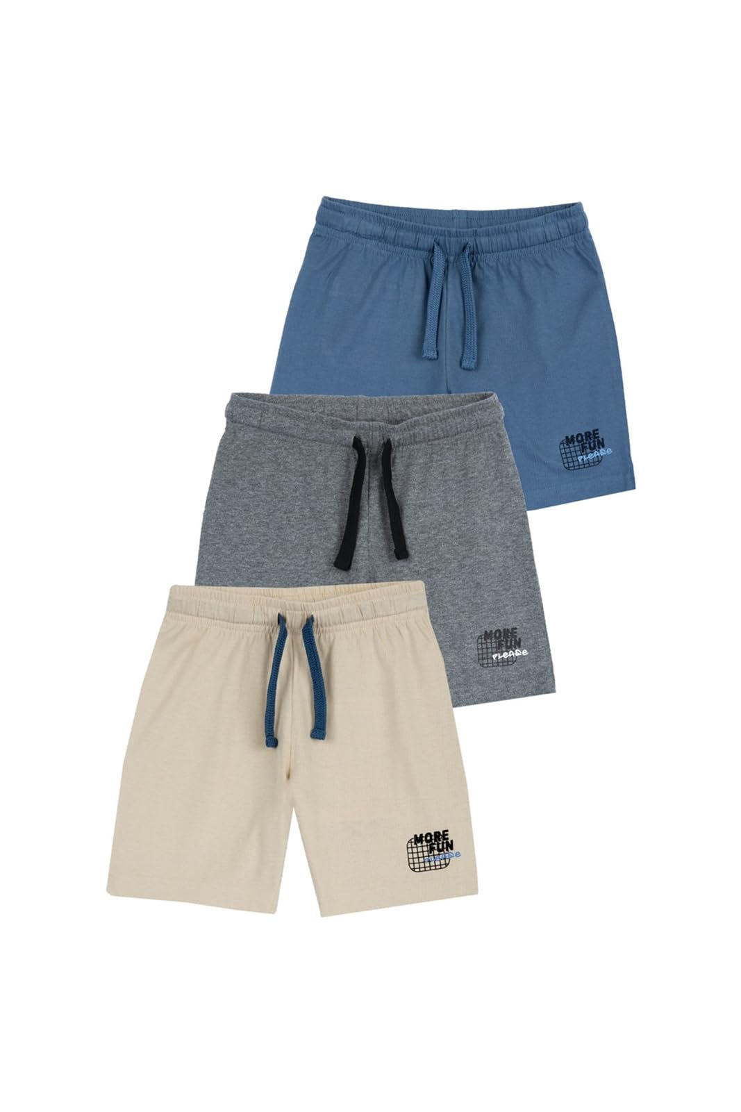 Chicco, Pantalones Cortos Niño, Set de 3 Bermudas Cómodas y Prácticas, en Tejido Suave, con Ci