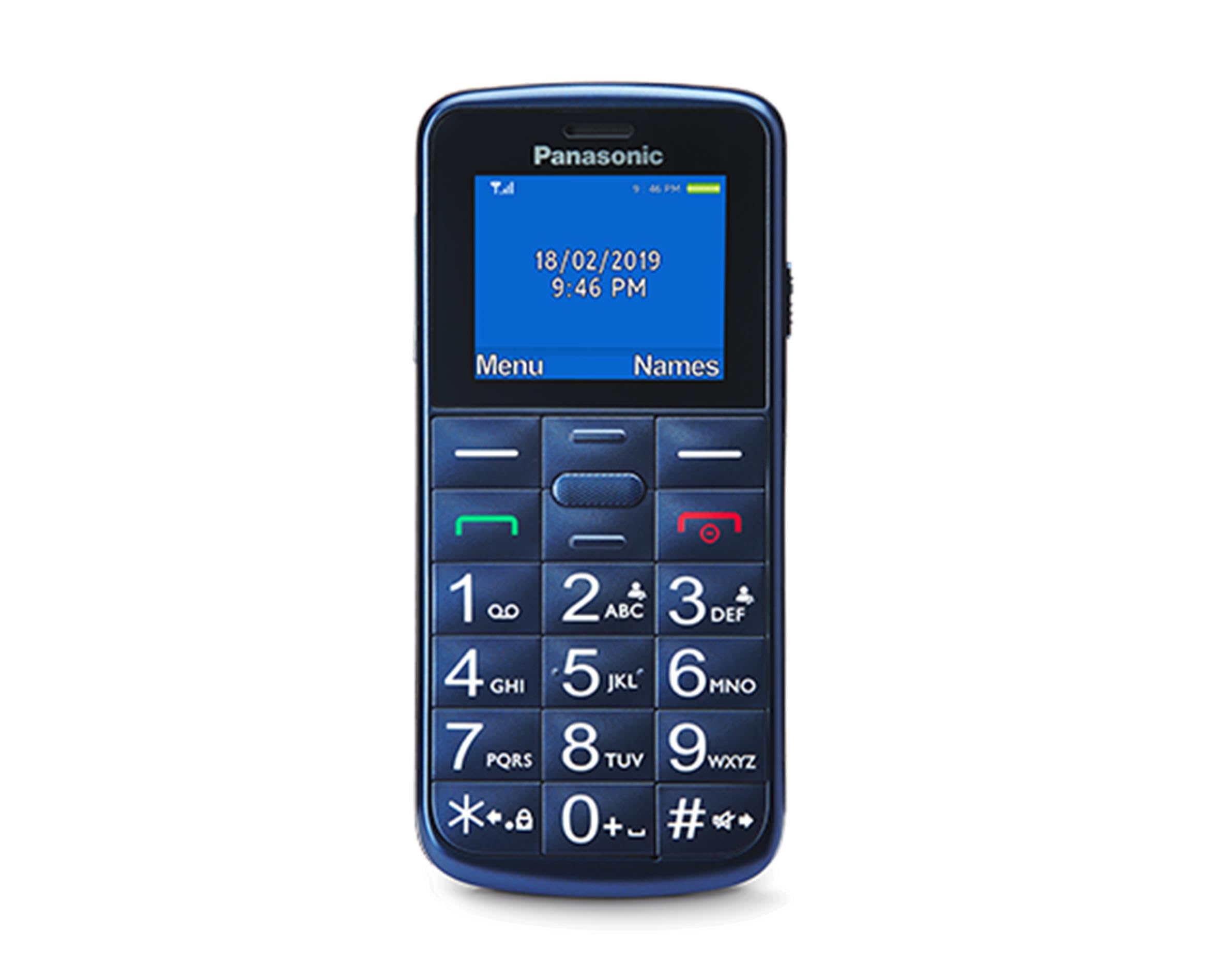 Teléfono Móvil Panasonic KX-TU110EXC 2G, con Botón SOS y Llamada Prioritaria