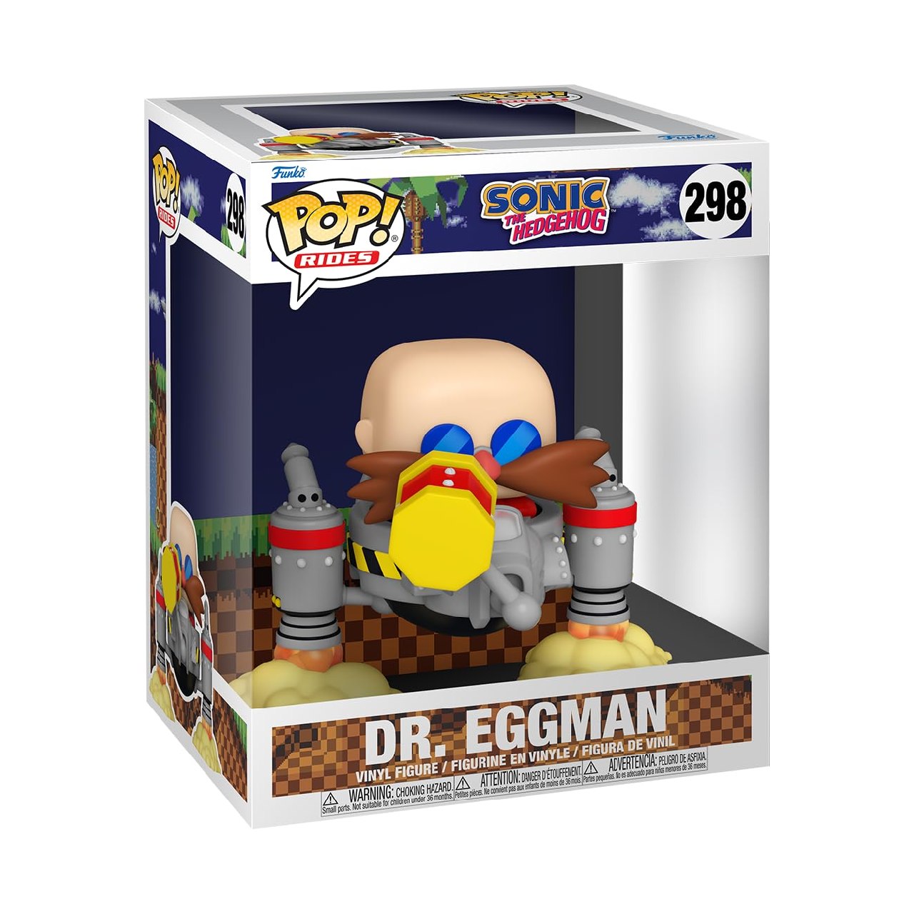 Funko POP! Rides: Sonic - Dr. Eggman - Sonic The Hedgehog - Figuras Miniaturas Coleccionables Par