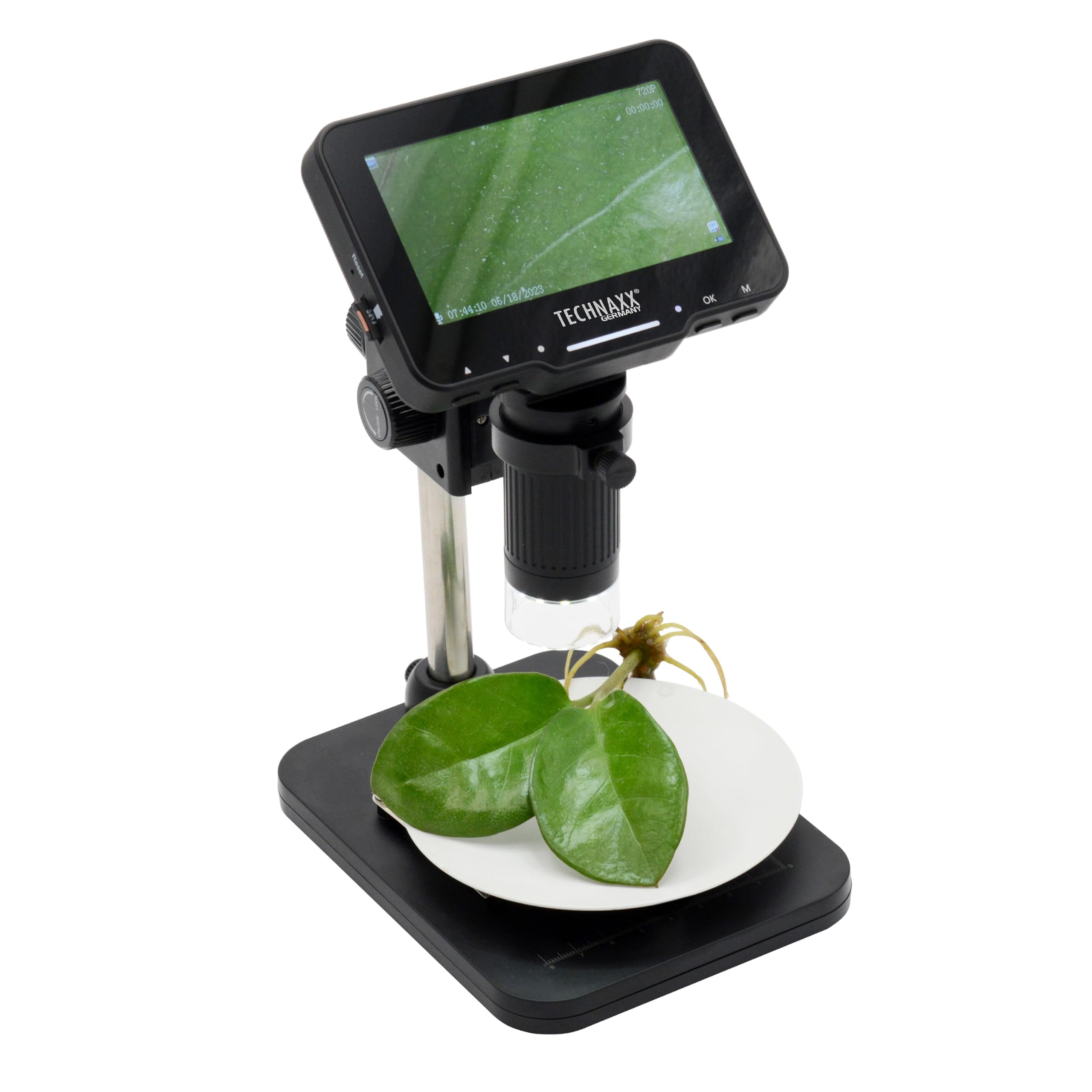 Microscopio Digital 50x con Pantalla IPS y Grabación de Videos