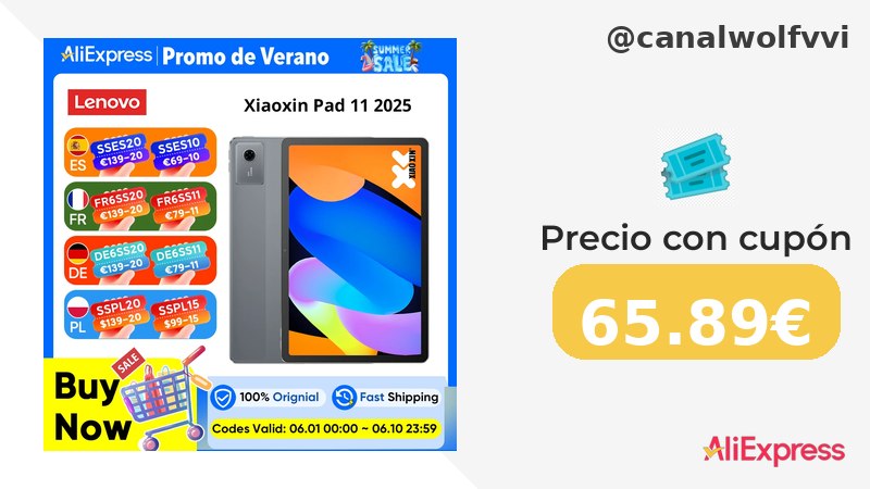 Bajada De Precio Global Rom Lenovo Xiaoxin Pad 11 2025: Tableta De 11 Pulgadas