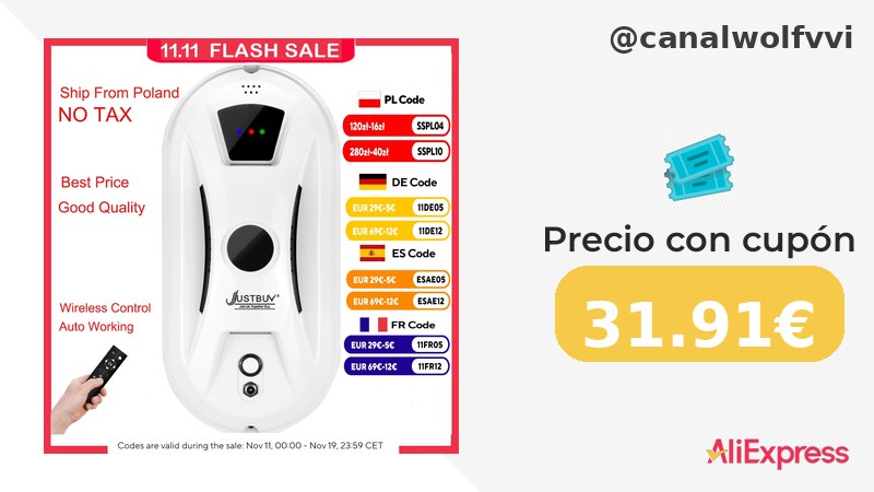 Bajada De Precio Robot Aspirador De Ventana, Limpiacristales De Vidrio Eléctri