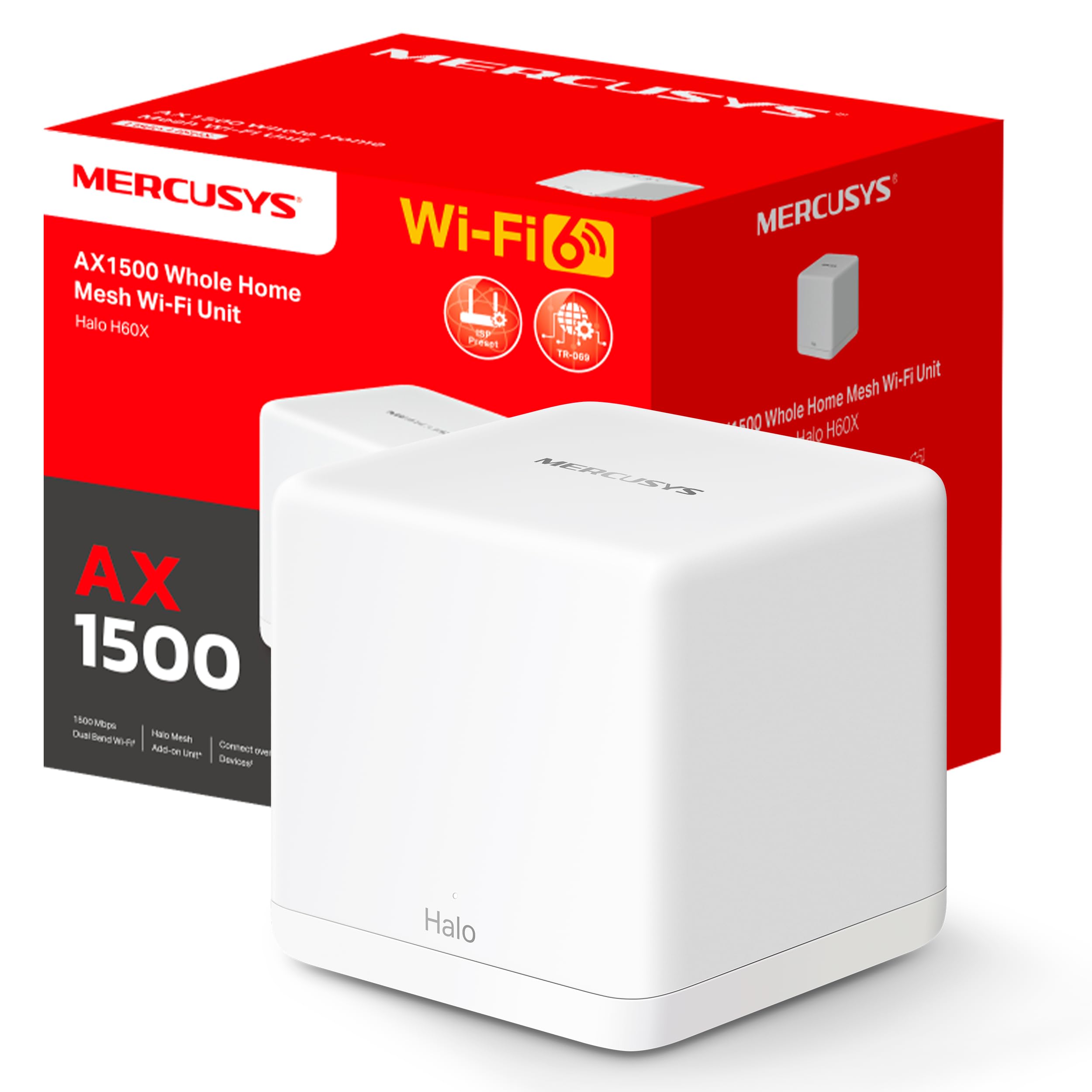 Mercusys Mesh WiFi Router 6 AX1500Mbps, parental control