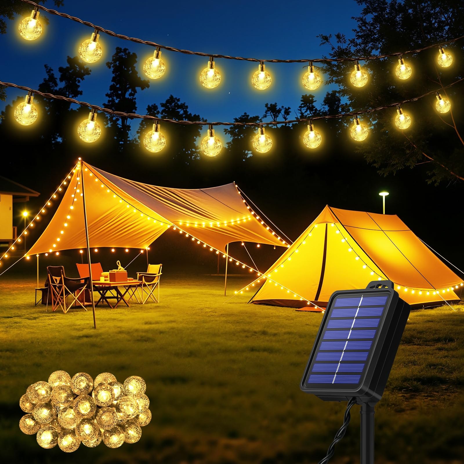 Realky Guirnaldas Luces Exterior Solar, 30 LED 8.1M Guirnalda Luces Solares con Función de Memor
