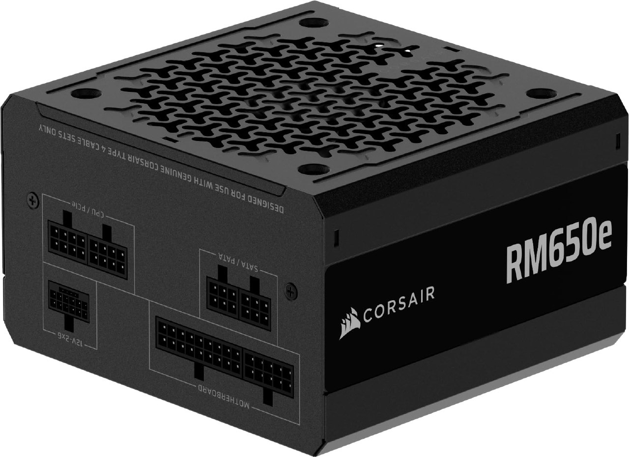Corsair Rm650E (2025) Fuente De Alimentación Atx Totalmente Modular De Bajo Ruido Con Cable De 1
