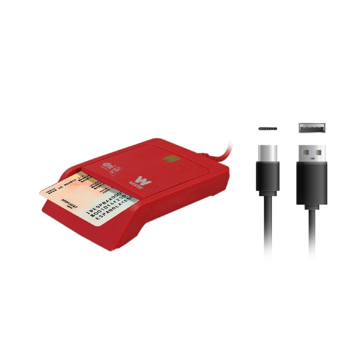 Woxter Lector DNI Electrónico con Conexión Tipo C