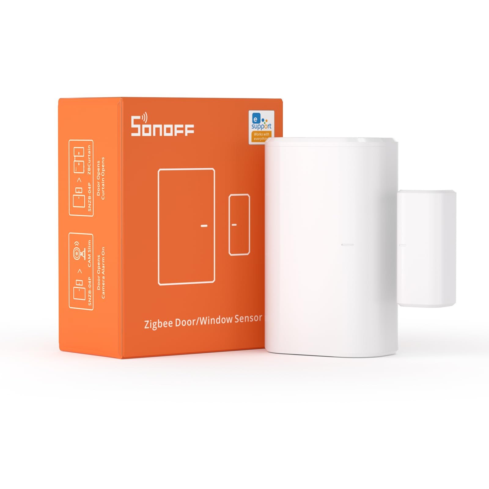 SONOFF Sensor Zigbee Puerta Ventana SNZB-04P, Sensor de Alarma de Seguridad,Escena Local Intelige