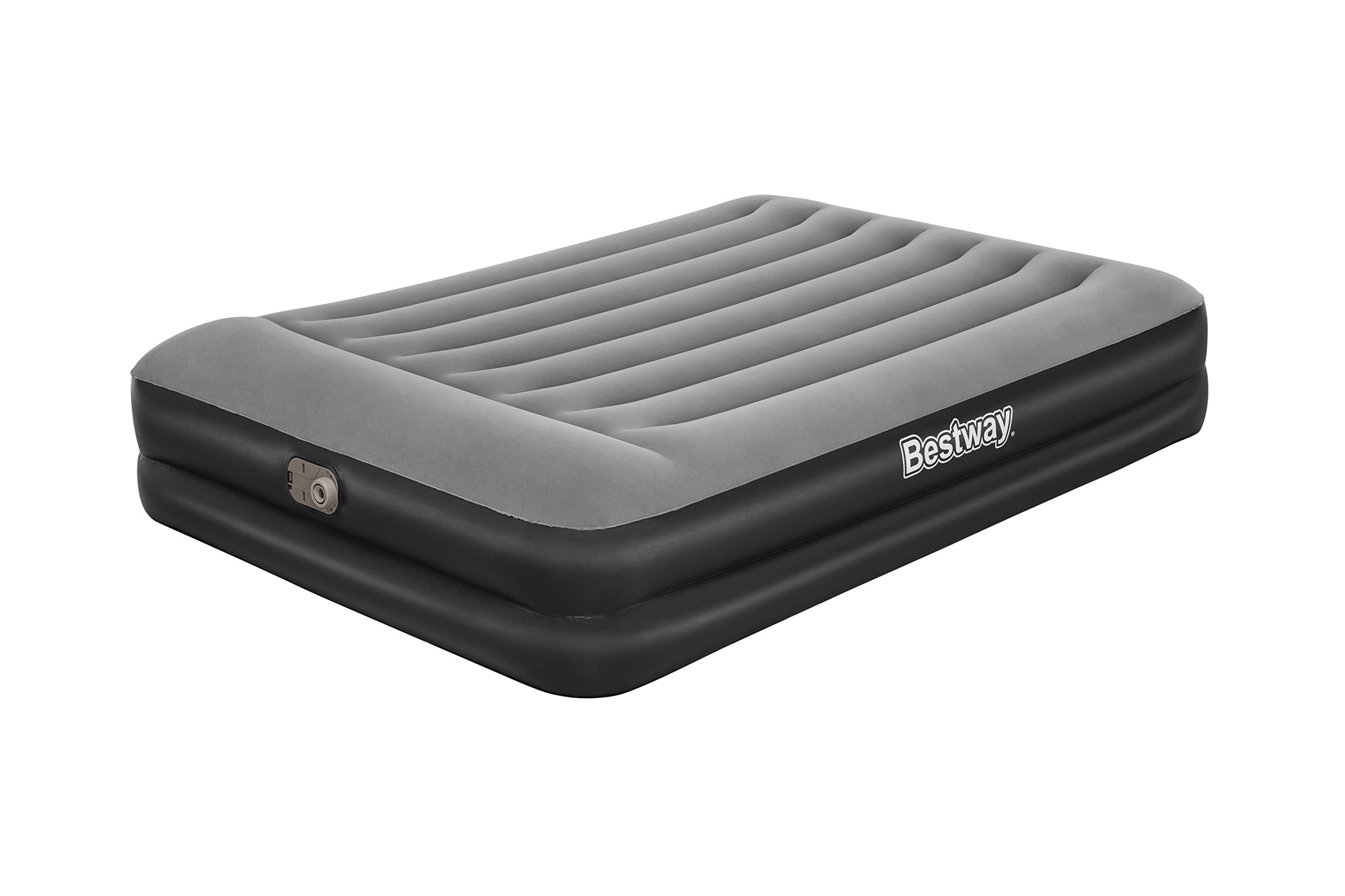 BESTWAY Cama Hinchable Doble Tritech Queen con bomba CA Incorporada 203x152x46 cm Gris