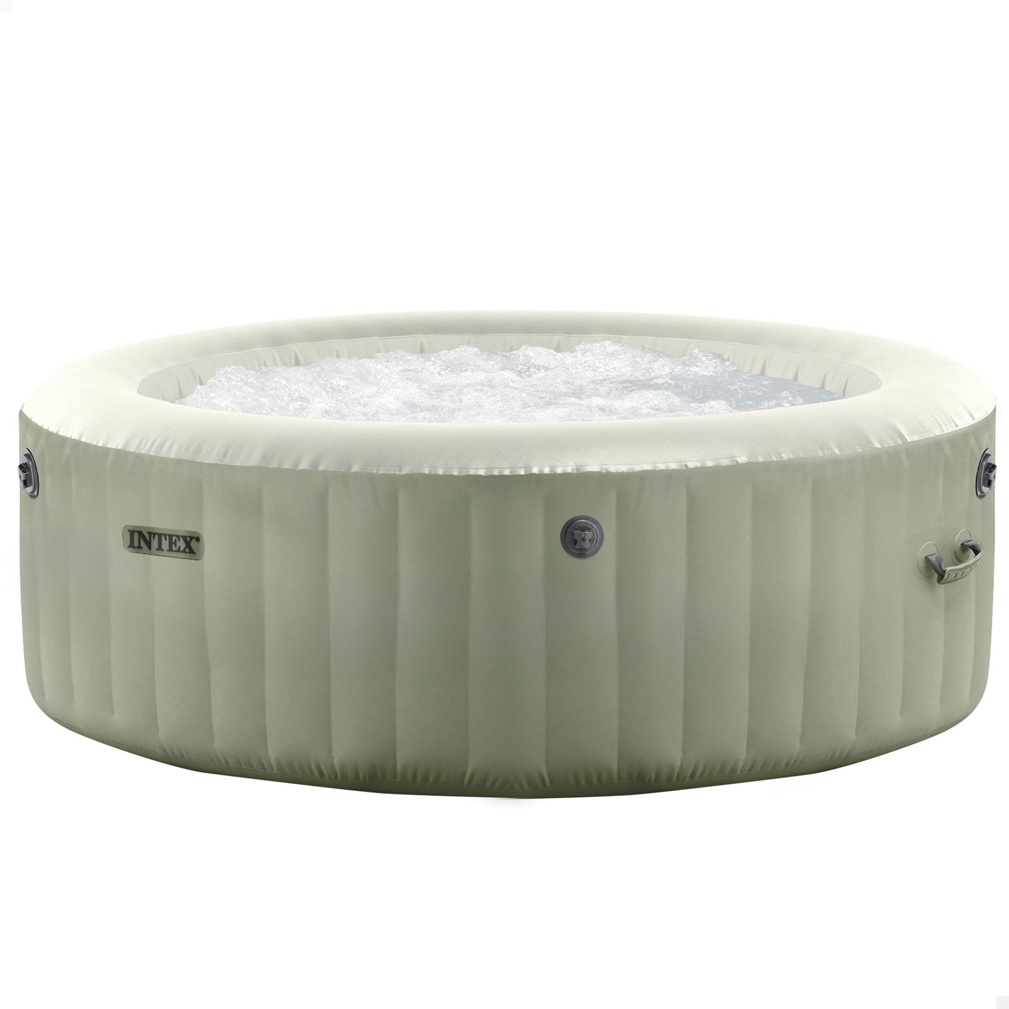 Intex SPA Hinchable Circular Verde Oliva 6 Personas, Ø216x71, Calentador 2.200W, 140 Salidas Air