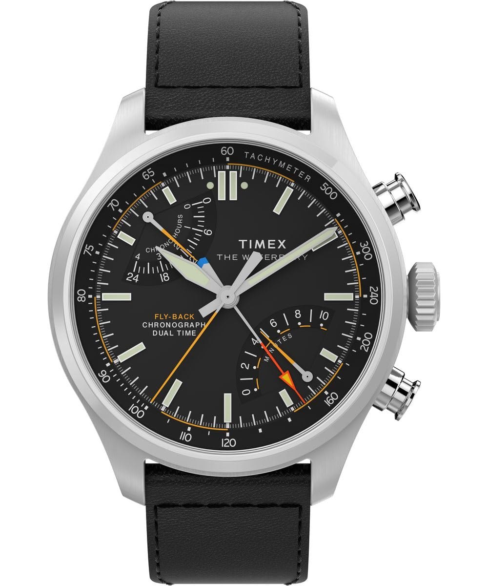Timex Waterbury Ace Fly-Back - Reloj de Pulsera de Cuarzo para Hombre