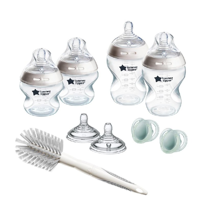 Tommee Tippee Biberones, set Natural Start recién nacidos, biberón anticólicos 150 ml y 260 ml