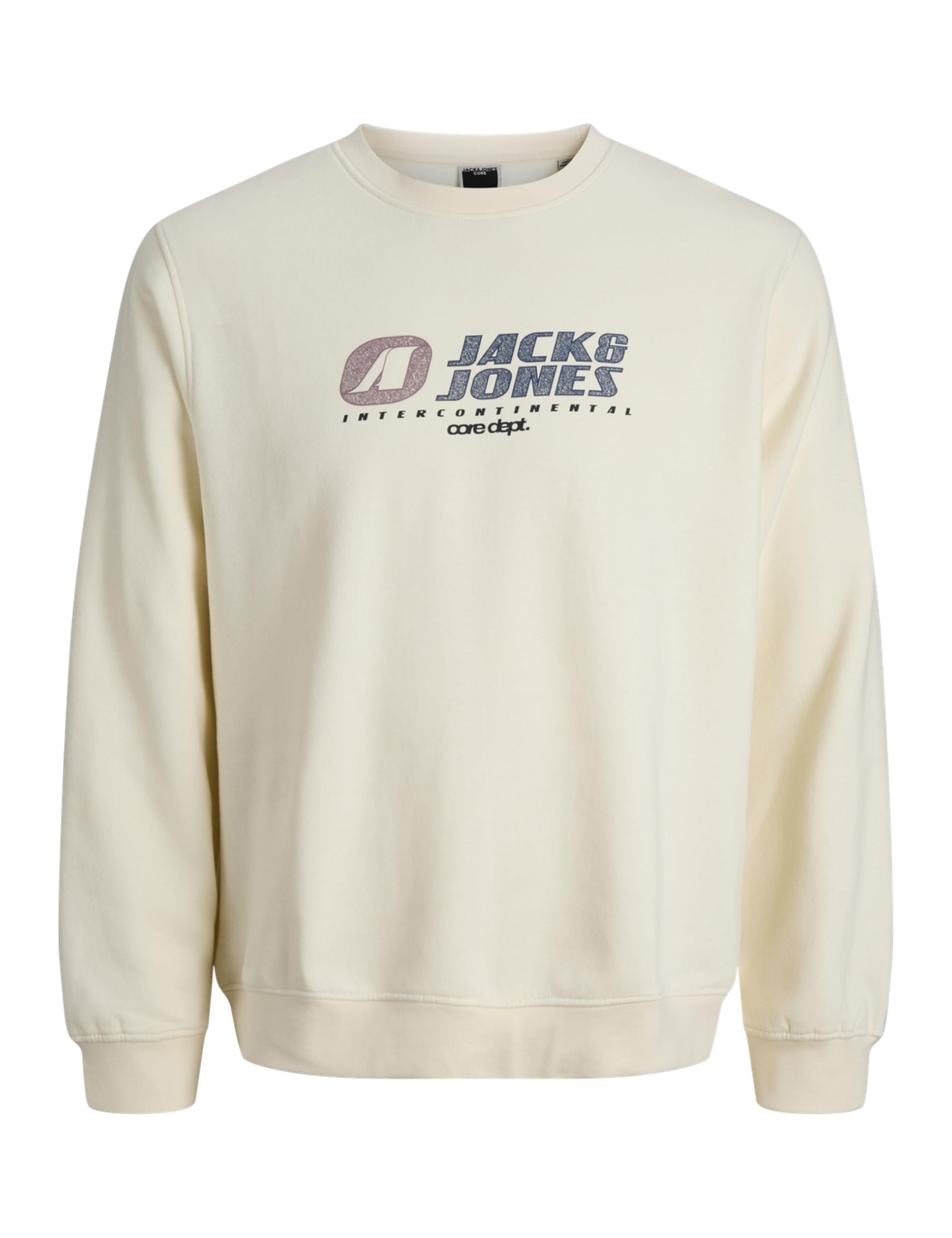 JACK & JONES Jcotier Print Sudadera con Cuello Redondo Sn Jnr para Hombre, Maíz Dulce, 152
