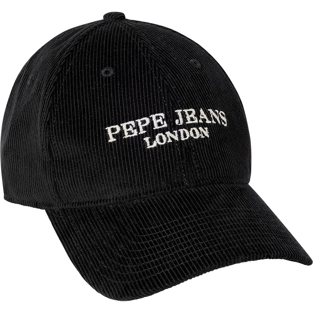 Pepe Jeans Ethan - Gorra de Pana para Hombre, Color Negro (Negro), Talla única, Negro (Negro), T