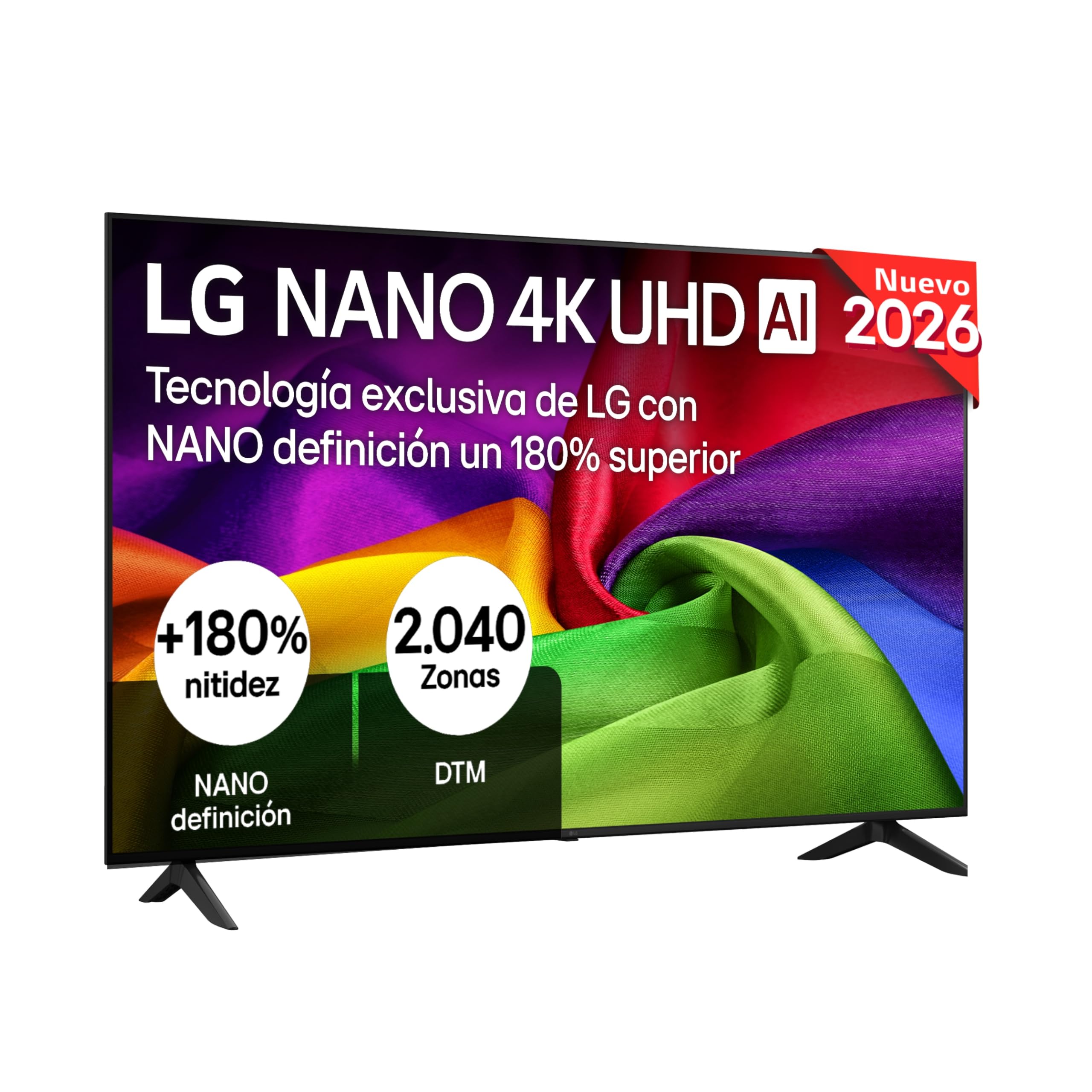 LG 55Nu800B6La - TV 55", Nano 4K UHD Ai, Smart TV, Webos 25 (Actualizable), Procesador Alpha 7 Ge