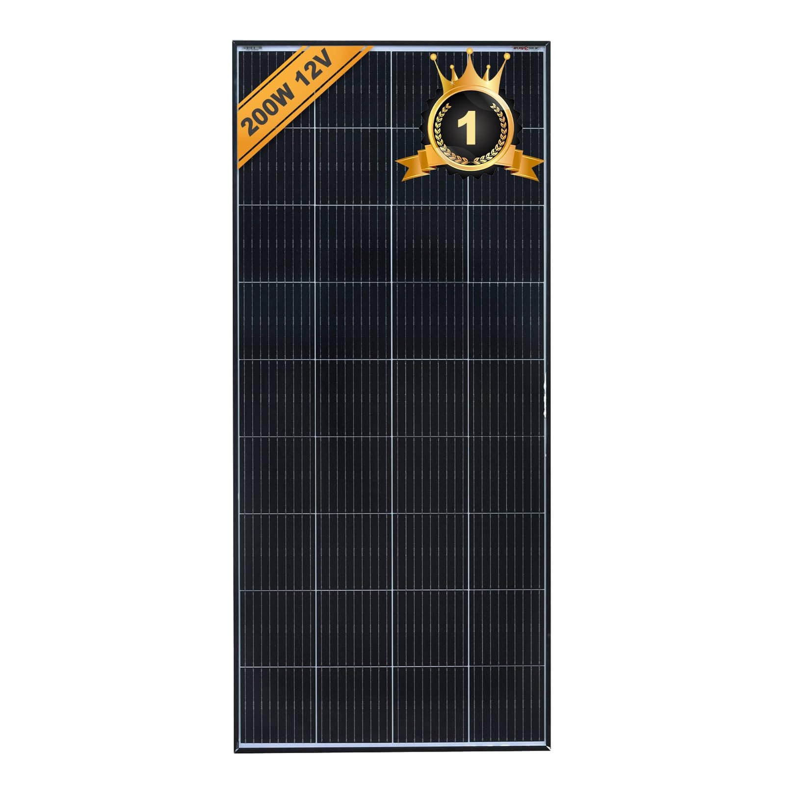 enjoy solar® Panel Solar Monocristalino 200W 12V, PERC 9BB – Ideal para autocaravanas, instala
