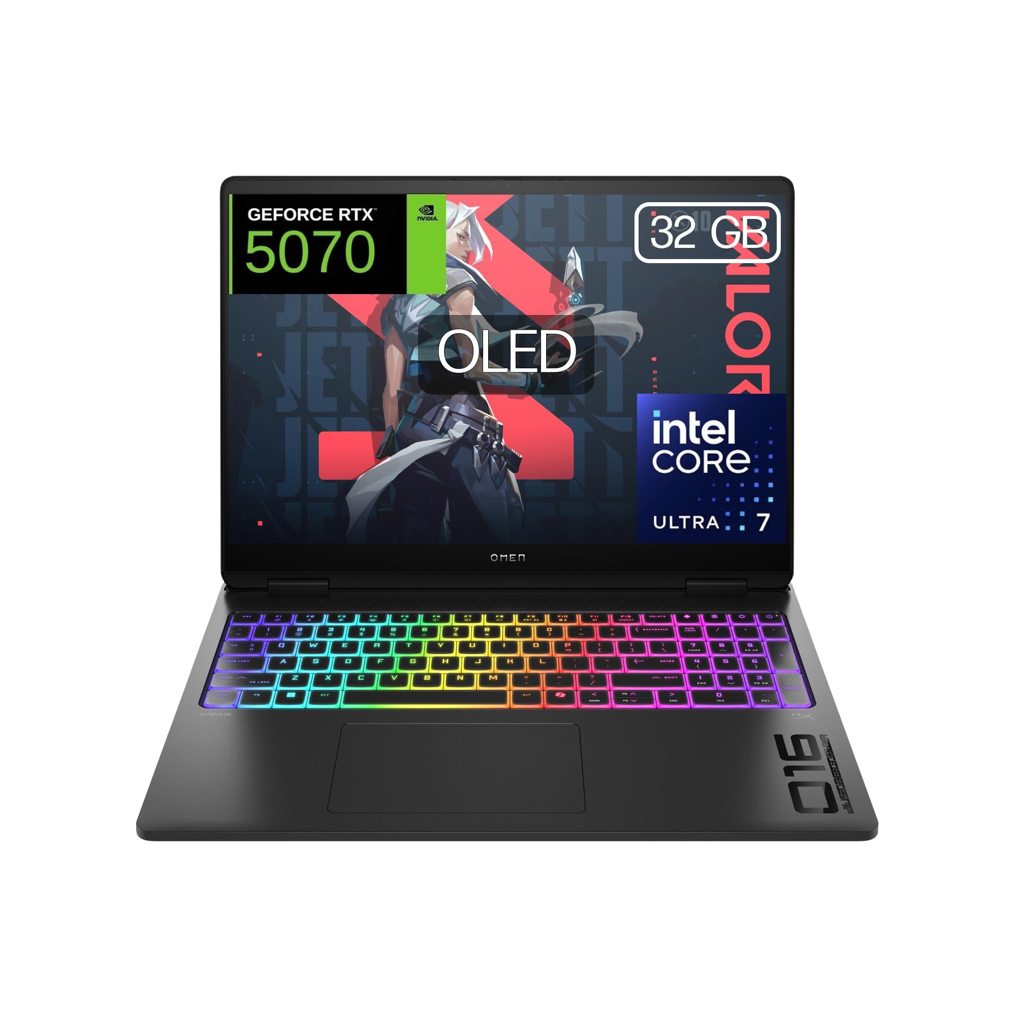 HP Omen Max - Ordenador Portátil Gaming De 16" Oled 240Hz (Ultra 7-255Hx, 32Gb RAM, 1 TB, Nvidia