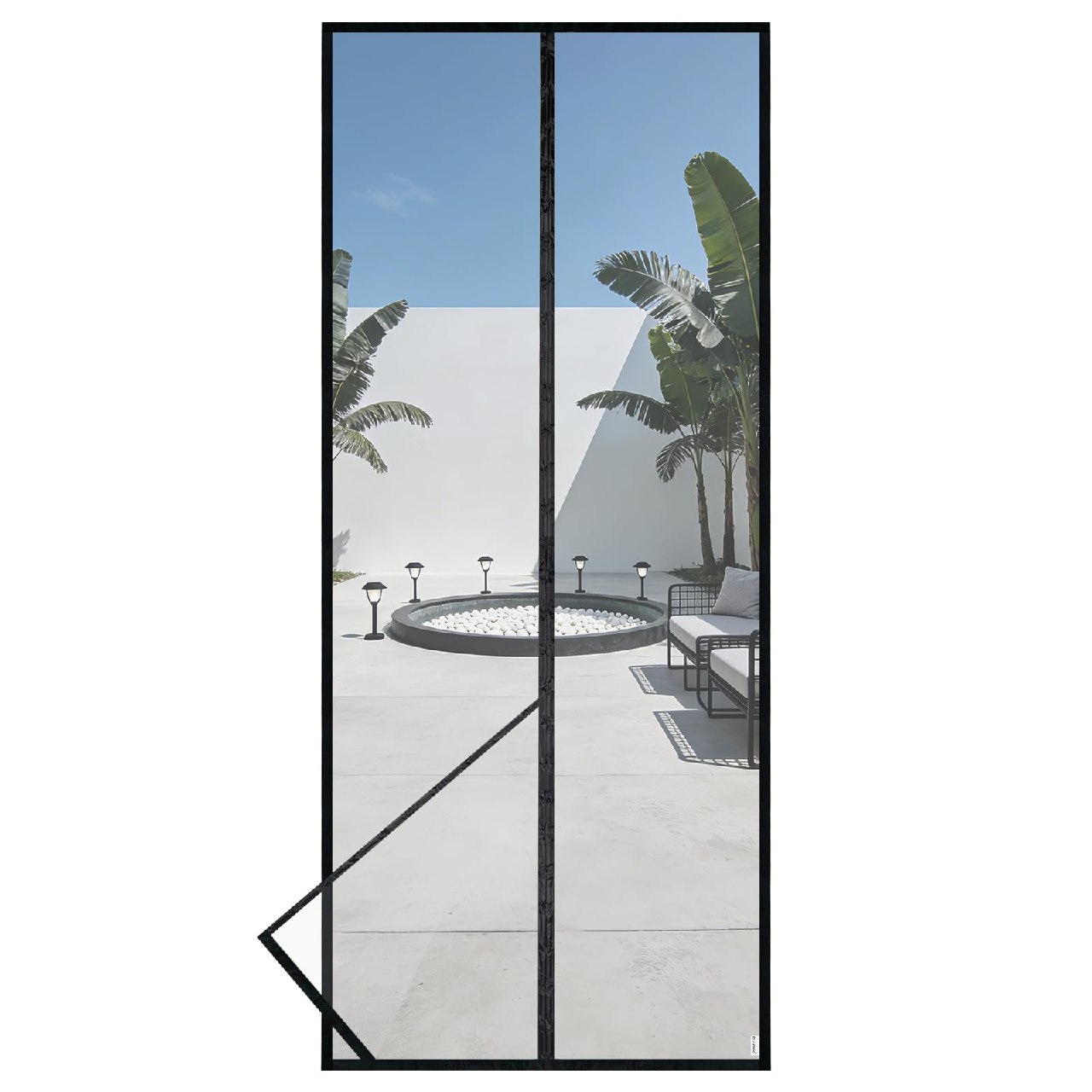 HOOMEE Mosquitera para Puerta, Cortina Magnética para Puertas de Balcón o Terraza, Tejido con F
