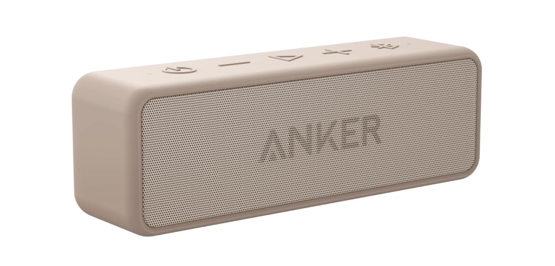 Soundcore Anker 2 Altavoz Bluetooth Portátil con Sonido Estéreo de 12 W, BassUp, IPX7 Resistent