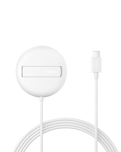 Belkin Cargador Inalámbrico Compatible con MagSafe, Base de Carga Magnética 15W