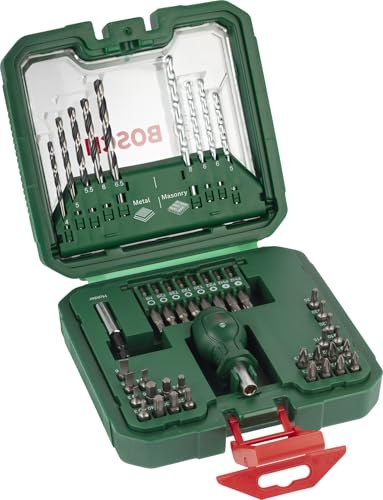 Bosch Set compacto, 42 + 1 uds. (192 x 186 mm, Accesorios Destornillador, taladro