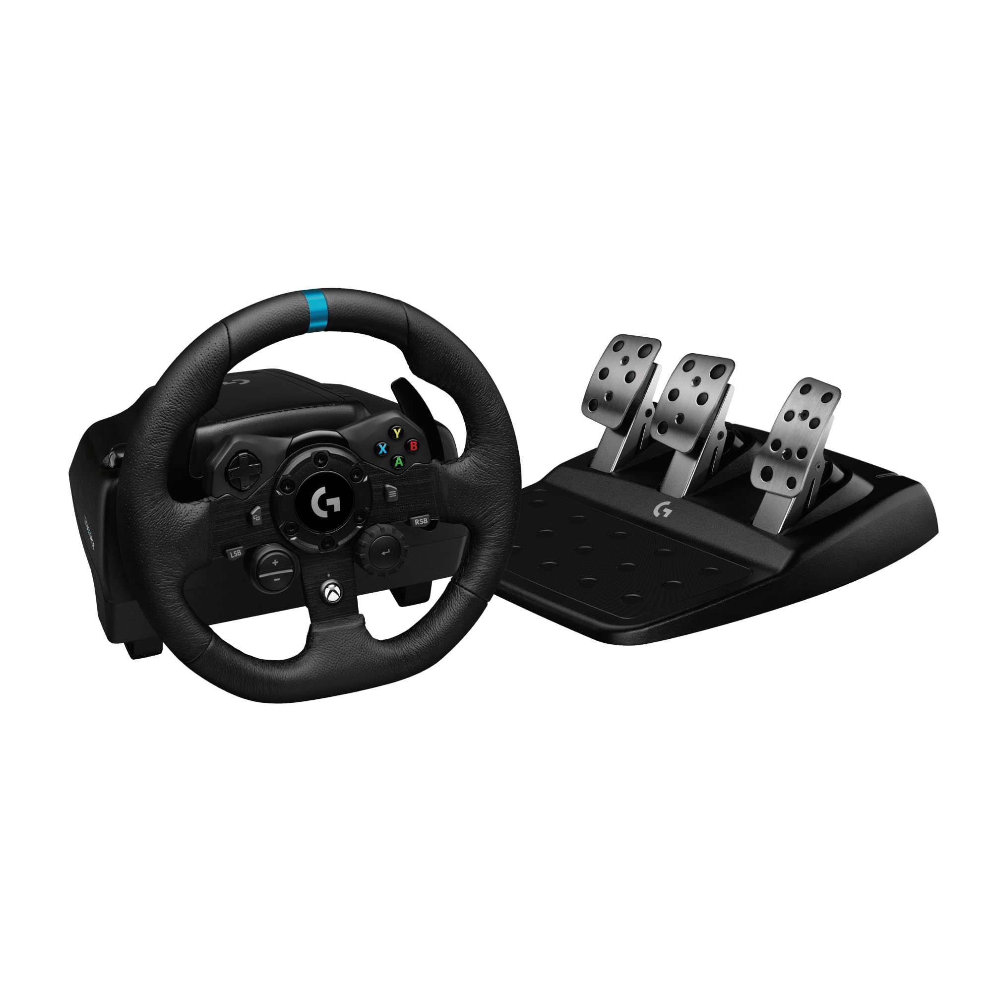Logitech G G923 Racing Wheel and Pedals, Force Feedback TRUEFORCE,1.000 Hz, respuesta eficaz, con