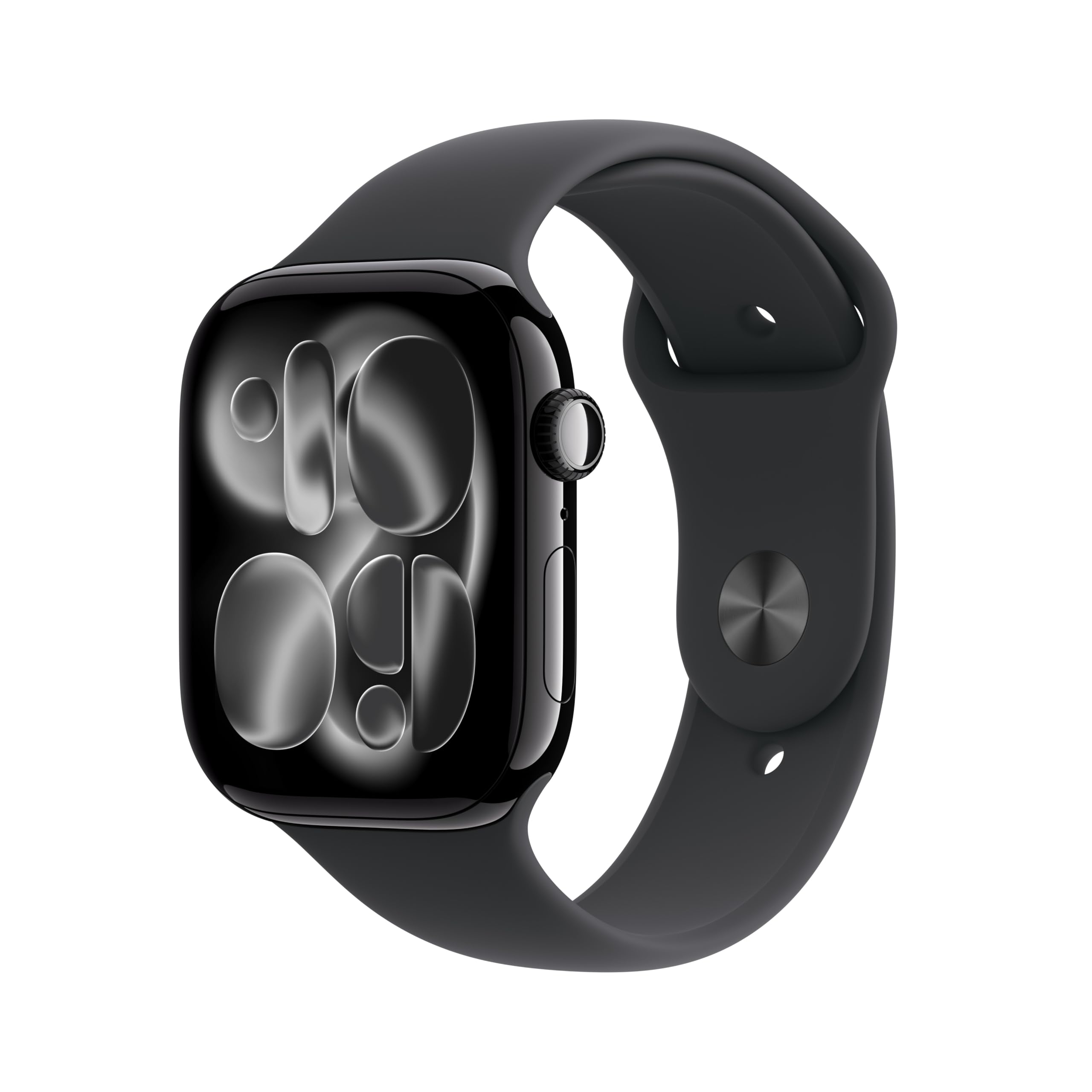 Apple Watch Series 11 GPS con caja de aluminio en negro azabache de 46 mm y correa deportiva negr