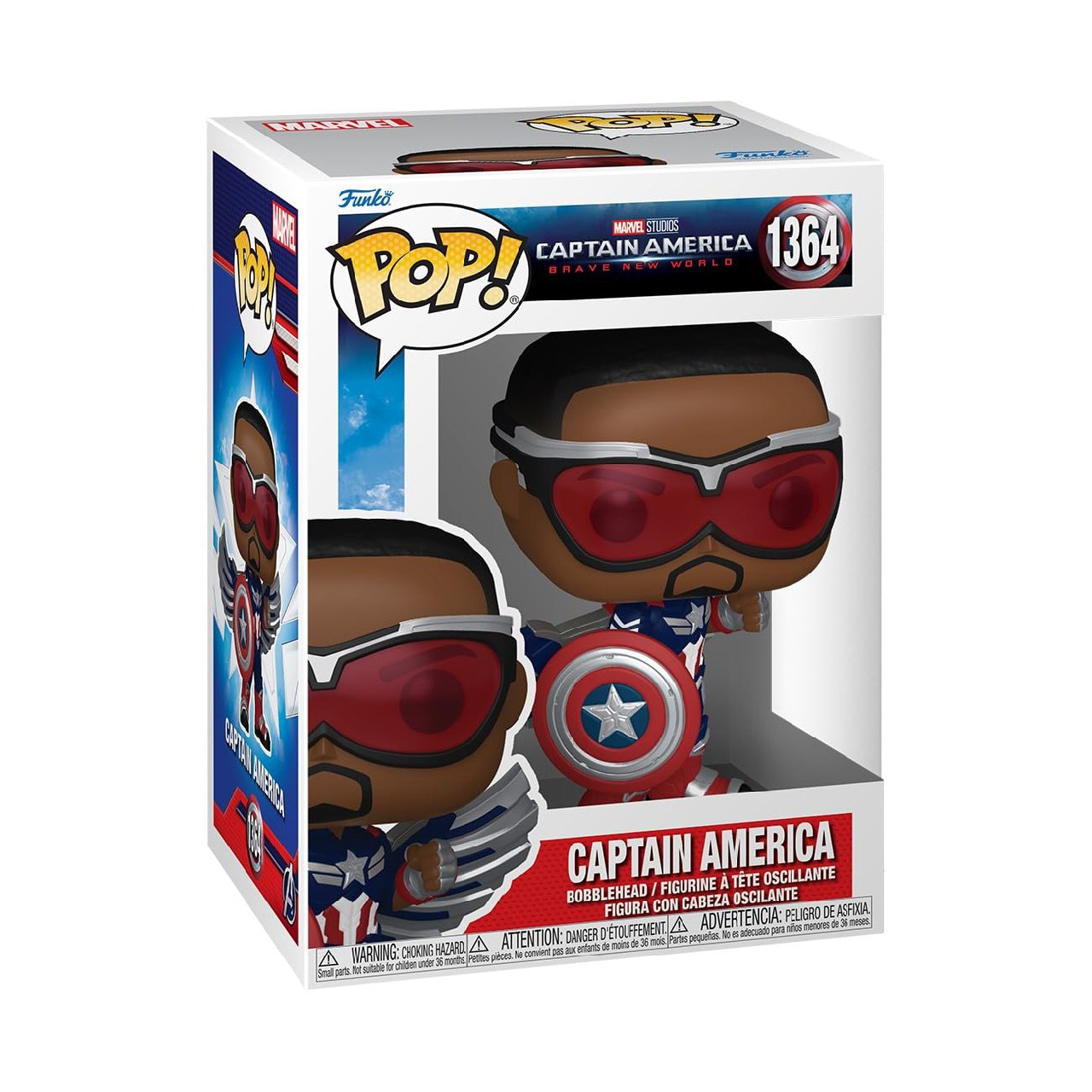 Funko Pop! Marvel: Captain America: Brave New World - Captain America - Figura de Vinilo Coleccio