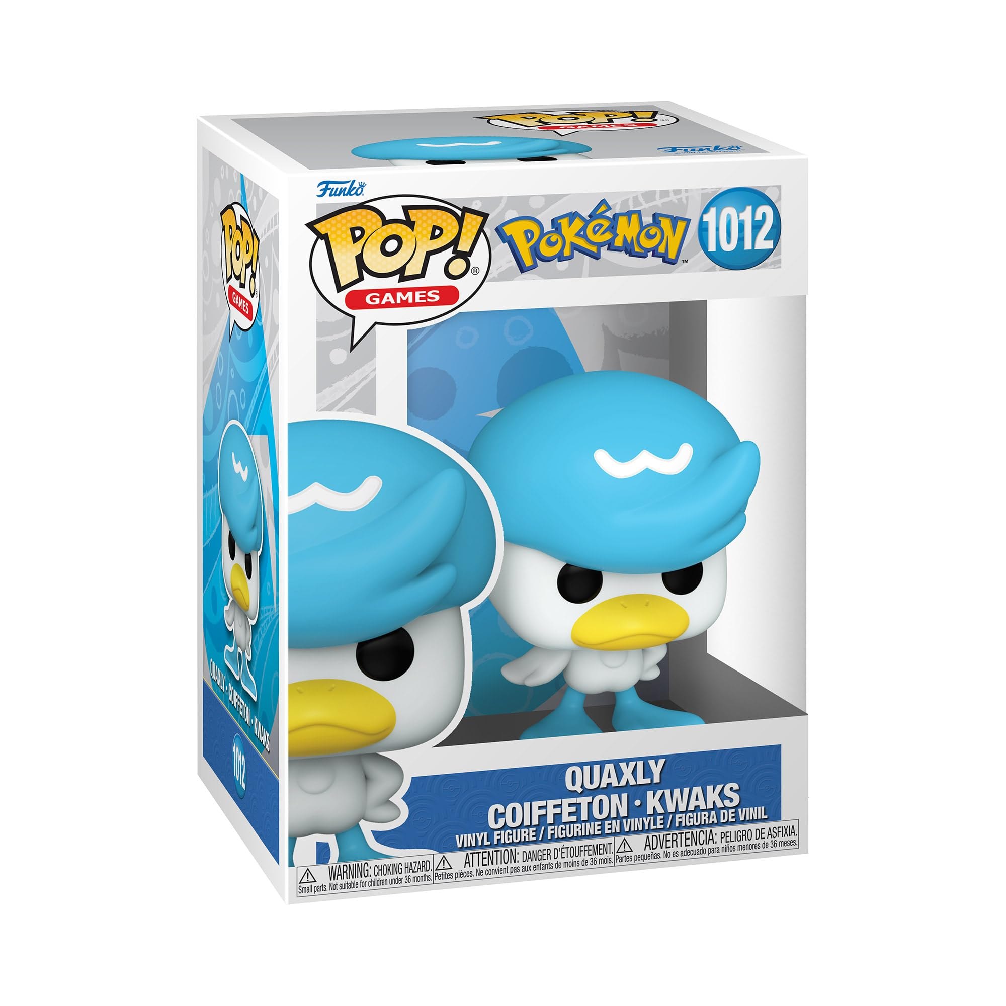 Funko Pop! Games: Pokemon - Quaxly - Figura de Vinilo Coleccionable - Idea de Regalo - Mercancia