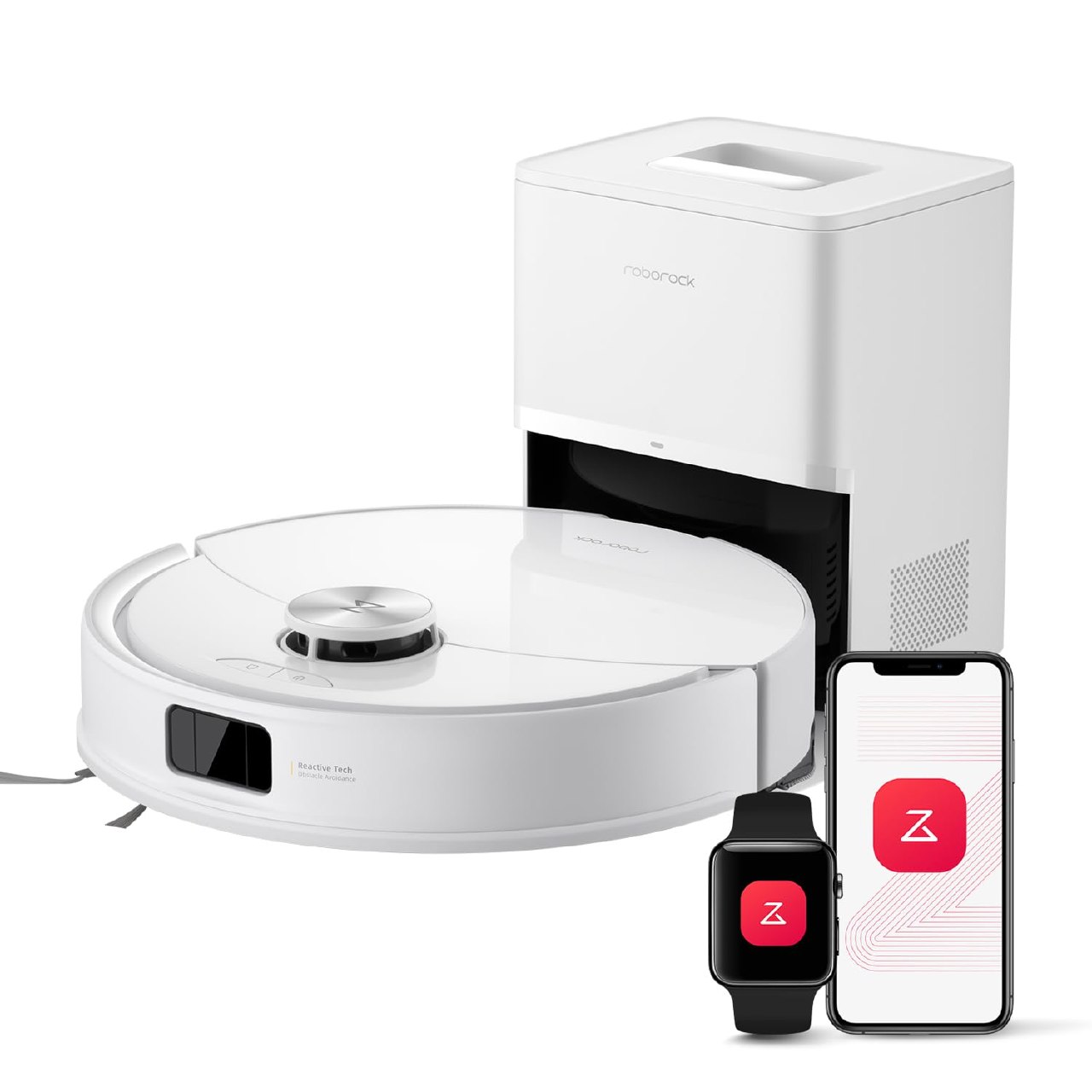 roborock Q10 S5+ Robot Aspirador y Fregasuelo 2 en 1 de 10000 Pa, Doble Sistema Antienredos, Obst