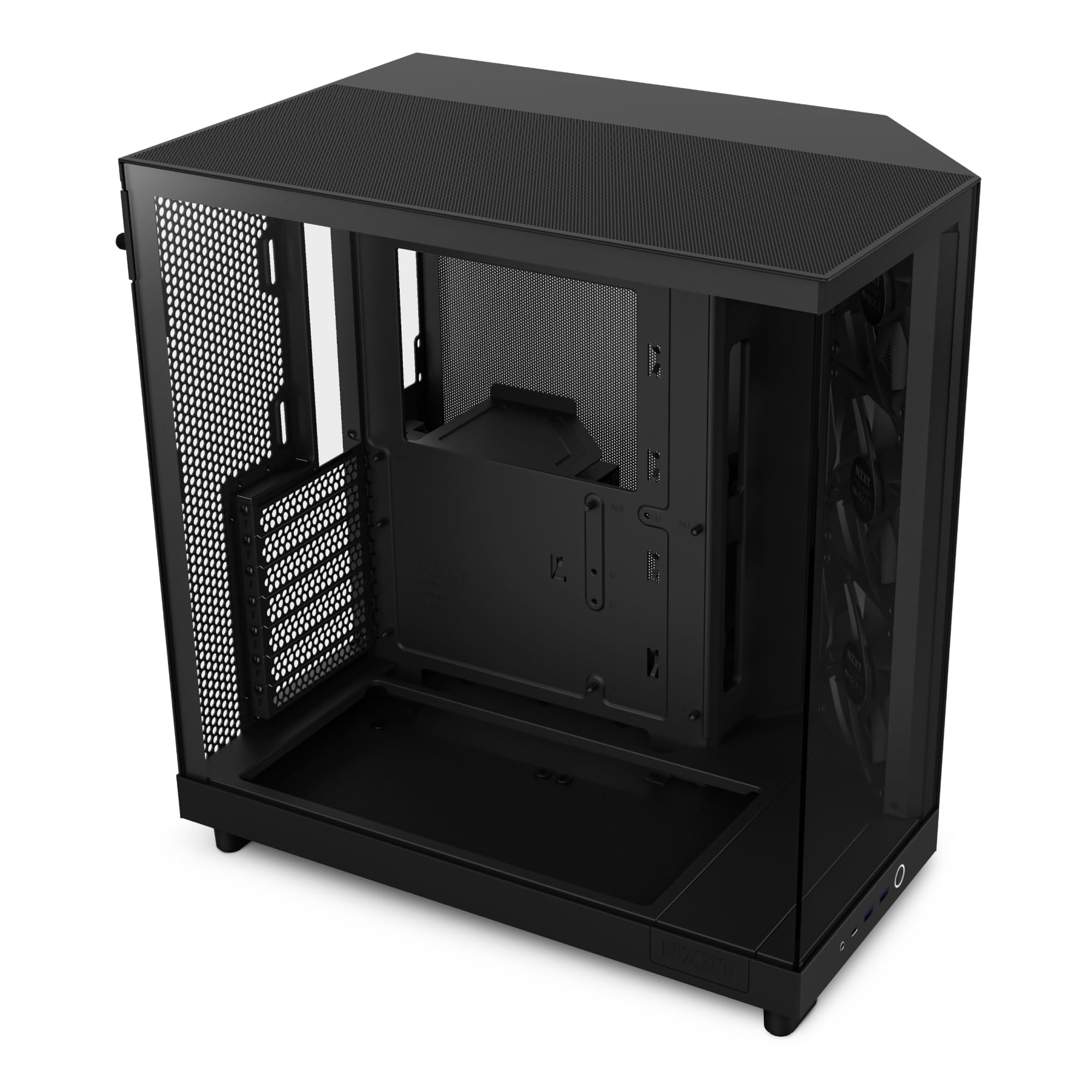 NZXT H6 Flow Caja PC Gaming ATX Mid-Tower de Cámara Dual Compacta Paneles de ventilación de