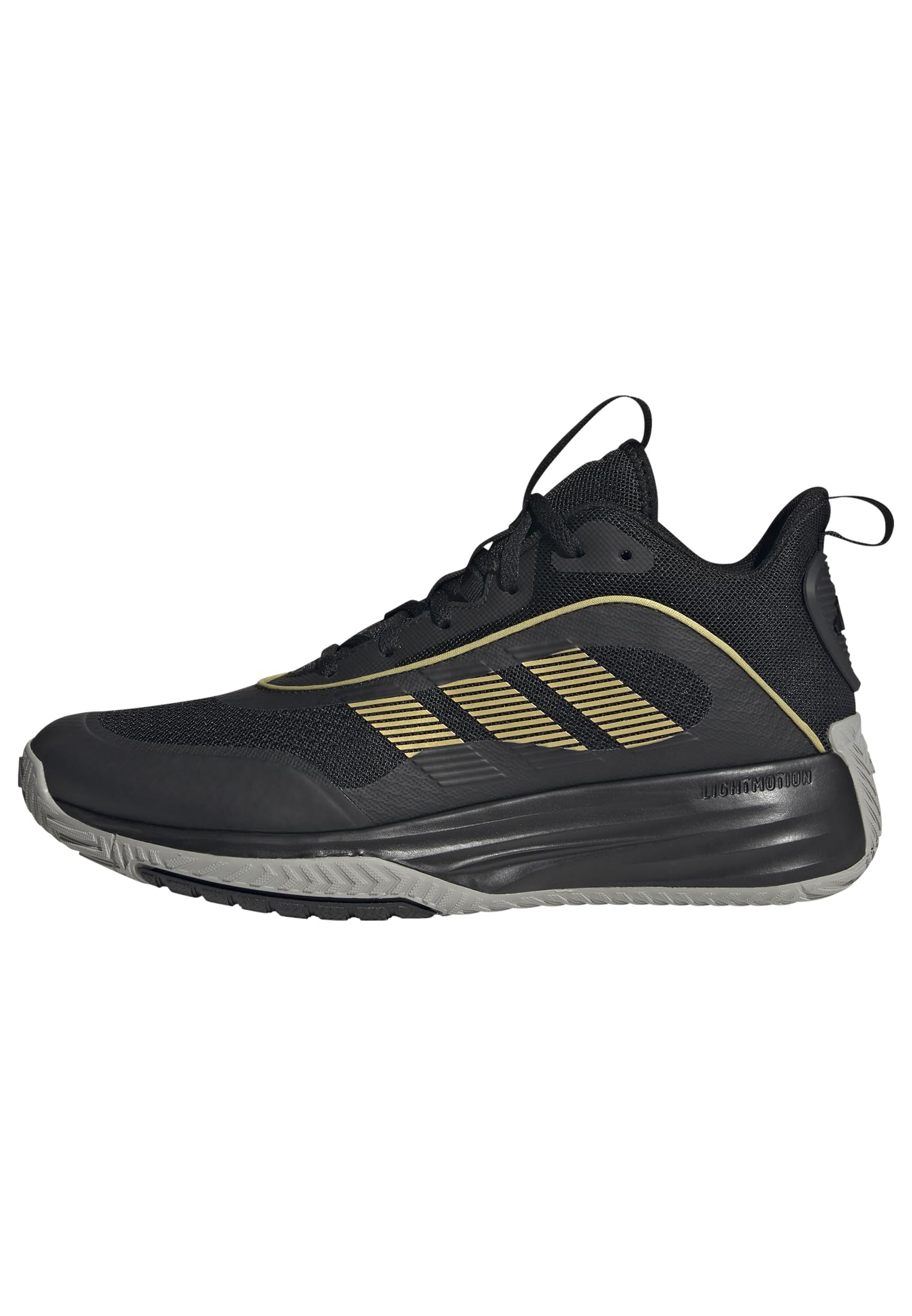 adidas Hombre Own The Game 3 Shoes, Core Black/Gold Metallic/Mgh Solid Grey, 43 1/3 EU