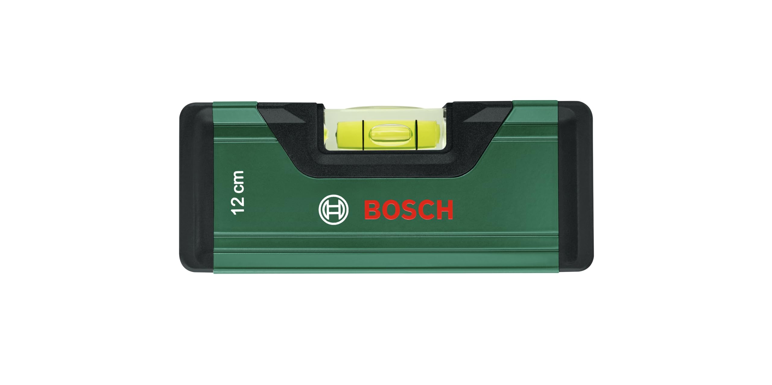 Bosch nivel de burbuja de 12 cm (nivel de burbuja mini; nivelado preciso con burbuja fluorescente