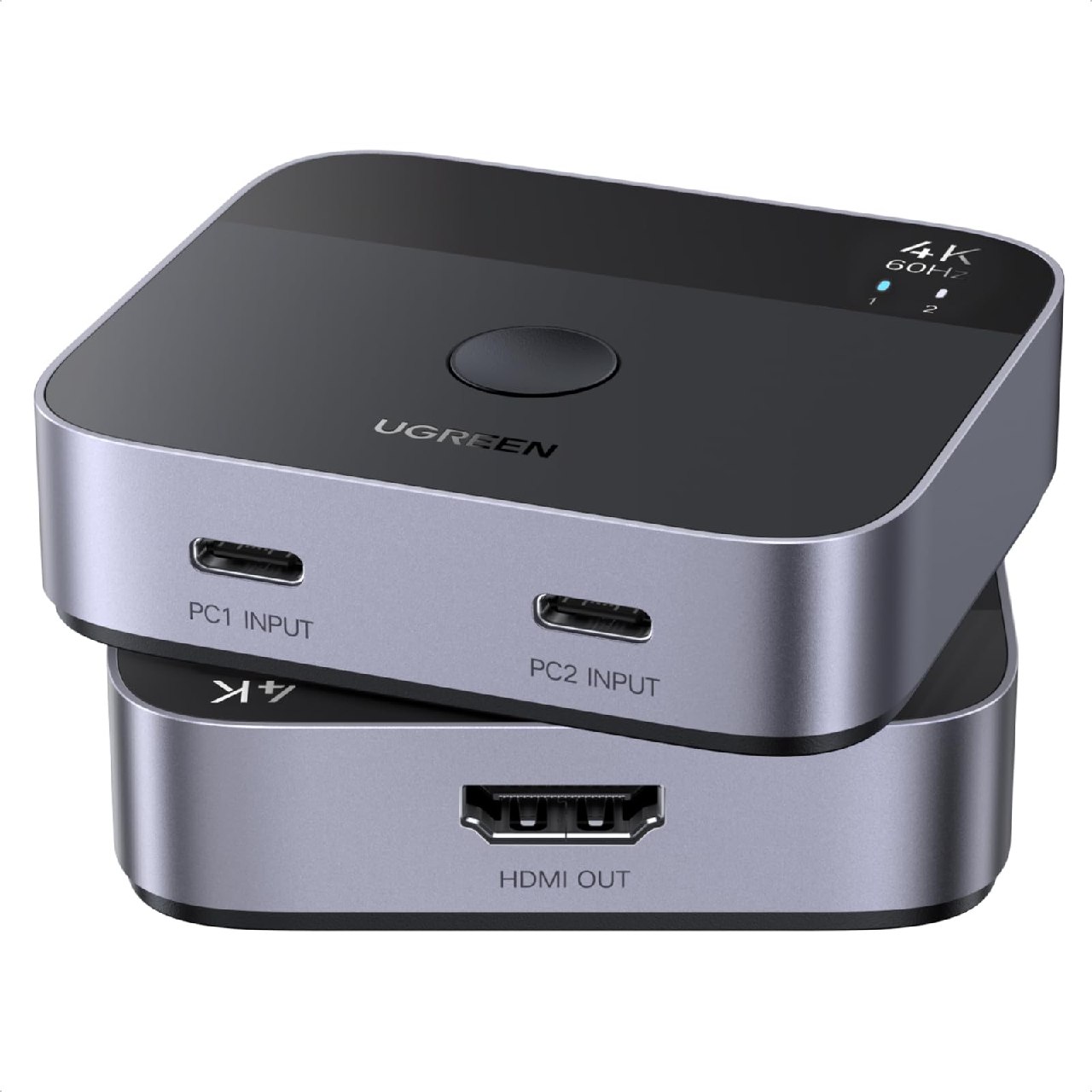 Ugreen USB C A Hdmi 2.0 Switch 4K 60Hz 2 Entradas 1 Salida Comutador Tipo C 2K 1080P 240Hz Hdr Ed