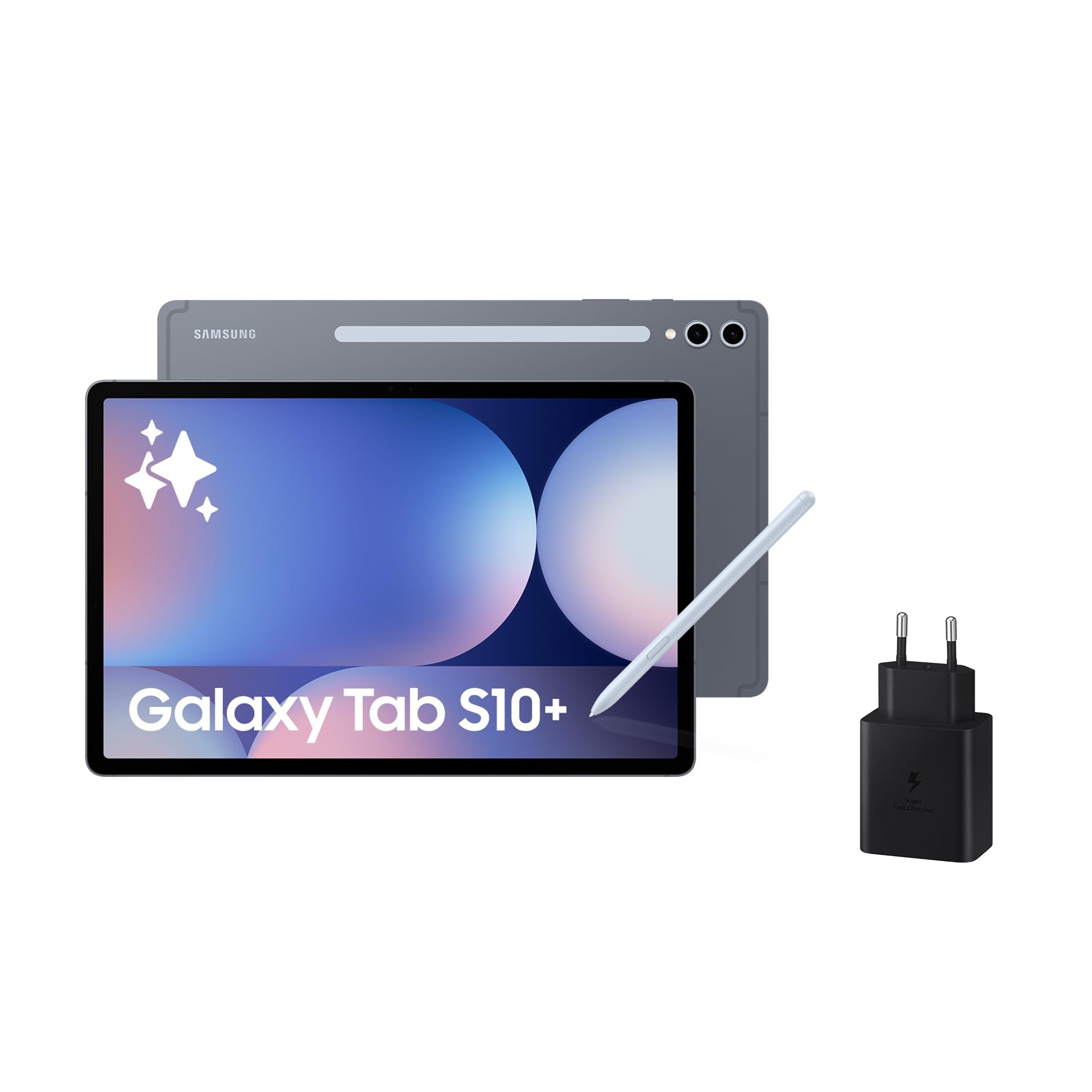 Samsung Galaxy Tab S10+ 256GB + Cargador - Tablet IA, Tableta Android Wifi, 12GB RAM, Pantalla AM