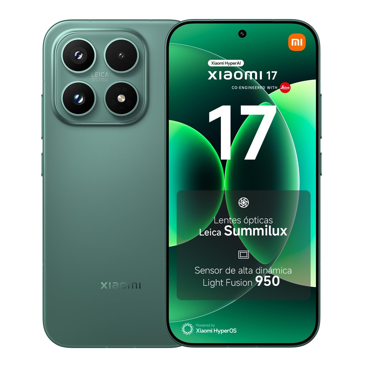 XIAOMI 17 - Smartphone de 12+512GB, Lentes óptica Leica Summilux, Snapdragon 8 Elite Gen 5, Hype