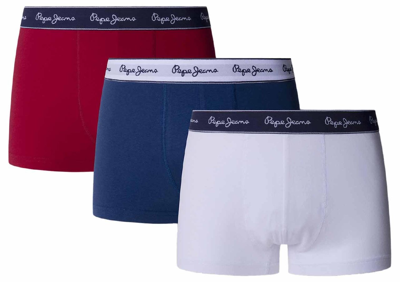 Pepe Jeans Solid Tk 3p2 Bañadores Ajustados para Hombre, Rojo (Royal Red), M