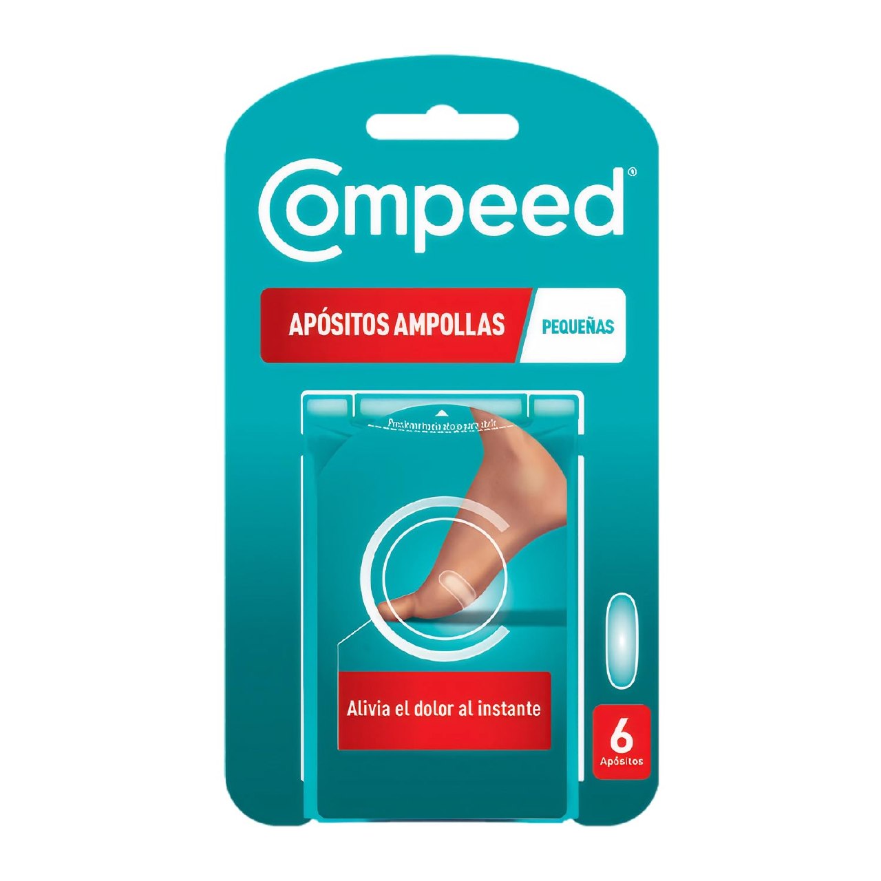 COMPEED Ampollas Pequeñas, Apósitos Hidrocoloides Contra Rozaduras, Pack 6 uds