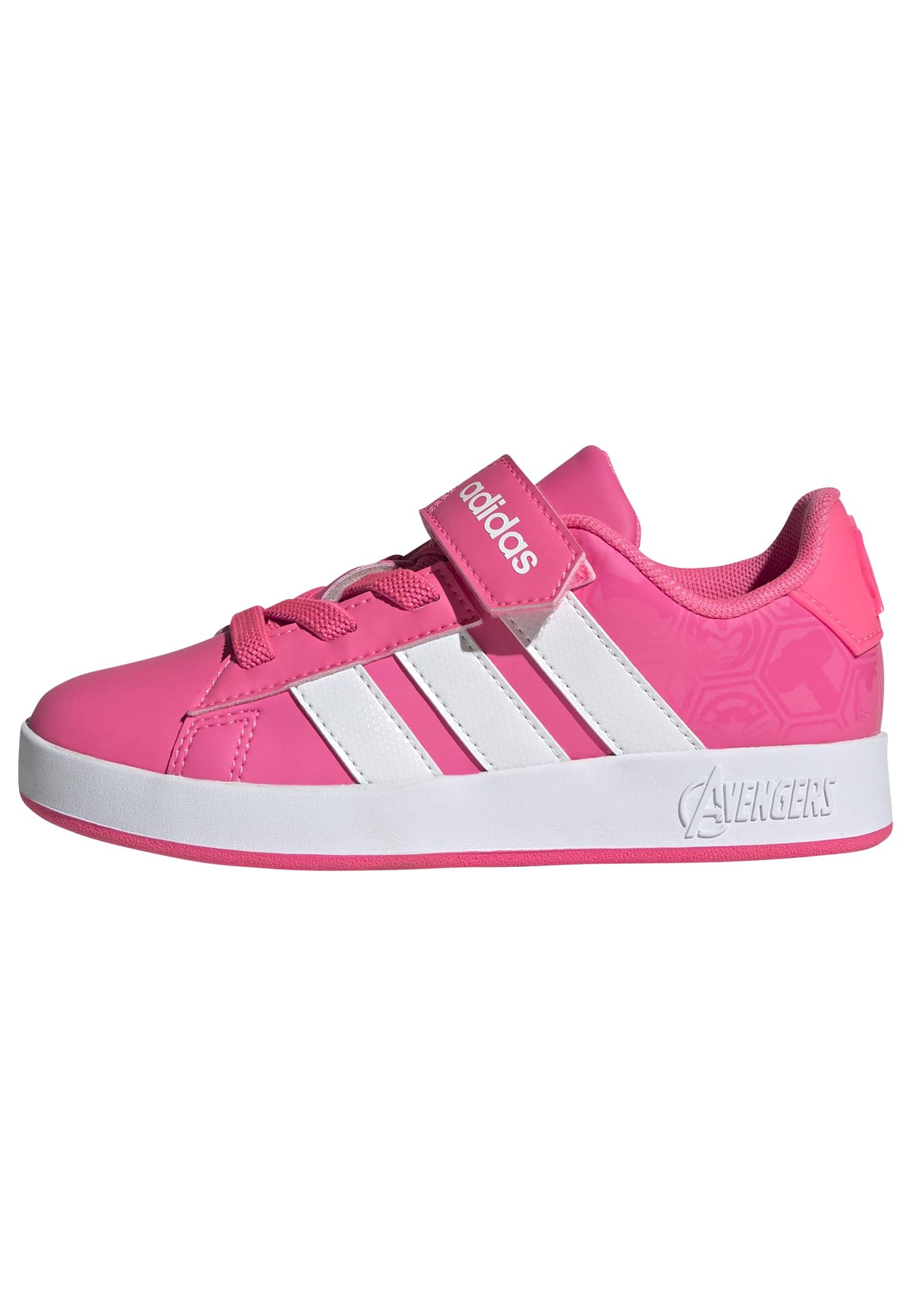 adidas Unisex niños Marvel Avengers Grand Court Shoes Kids, Lucid Pink/FTWR White/Clear Pink, 33