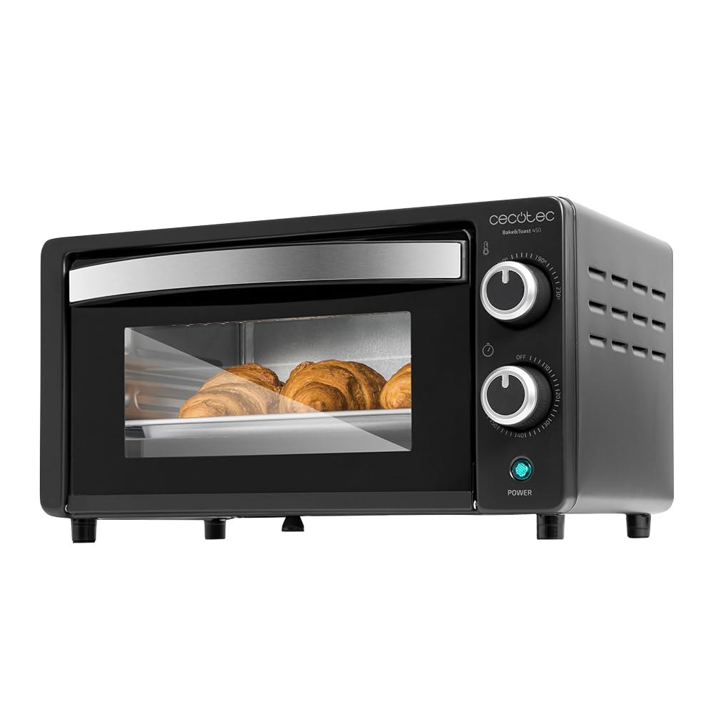 Cecotec Horno de sobremesa Bake&Toast 1090 Black, 10 L, 1000 W, Temporizador 60min, Temperatura r