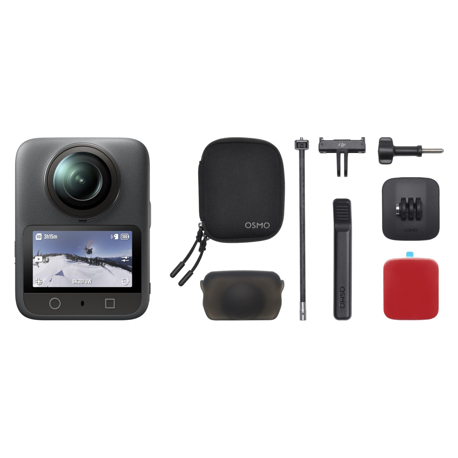 Pack de casco de tercera persona DJI Osmo 360, cámara 360 con imagen 360° de 1 pulgada, video 3