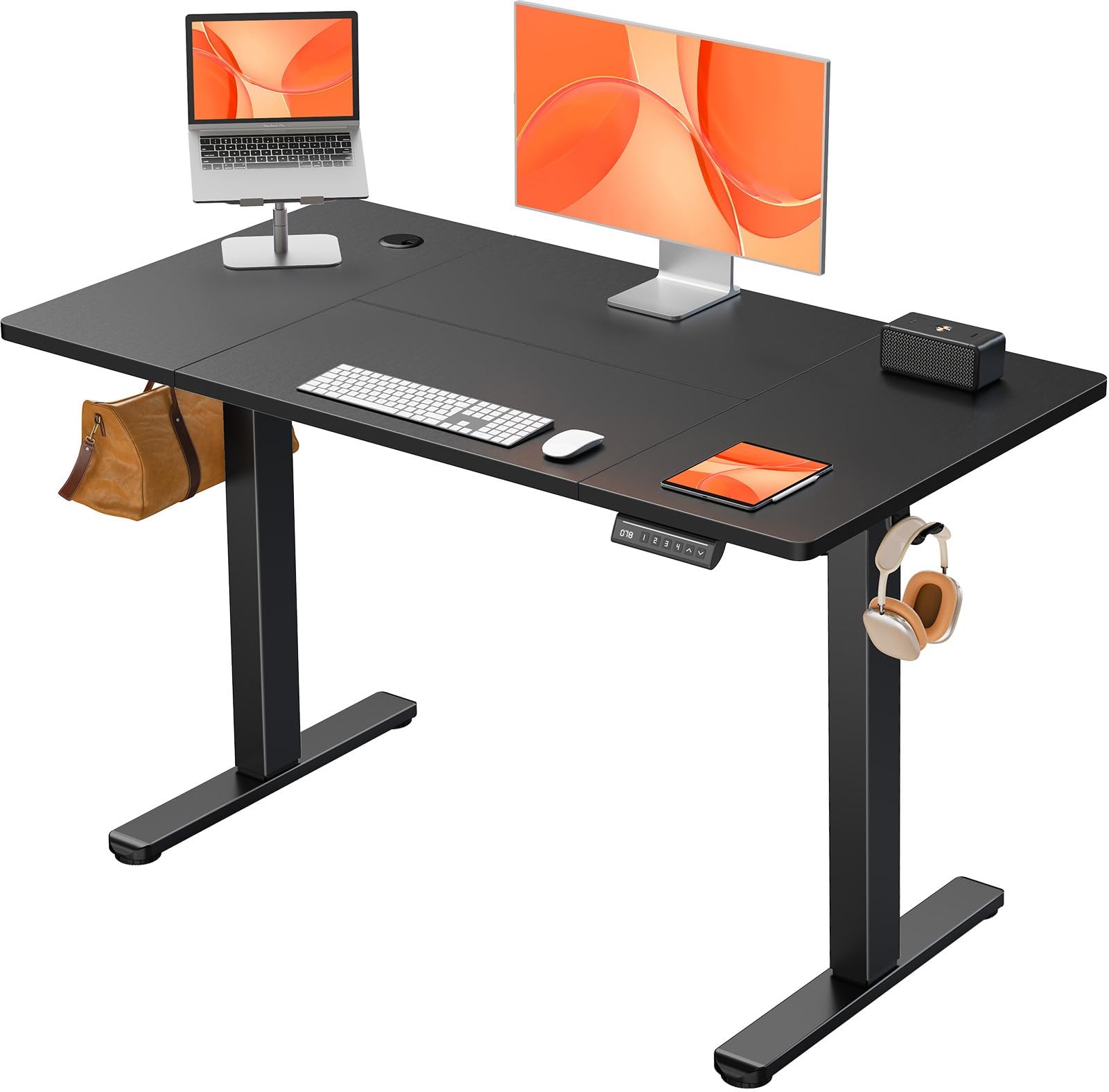 ErGear Escritorio Elevable Eléctrico, Mesa de Trabajo Ajustable en Altura, Mesa de Oficina en Ca