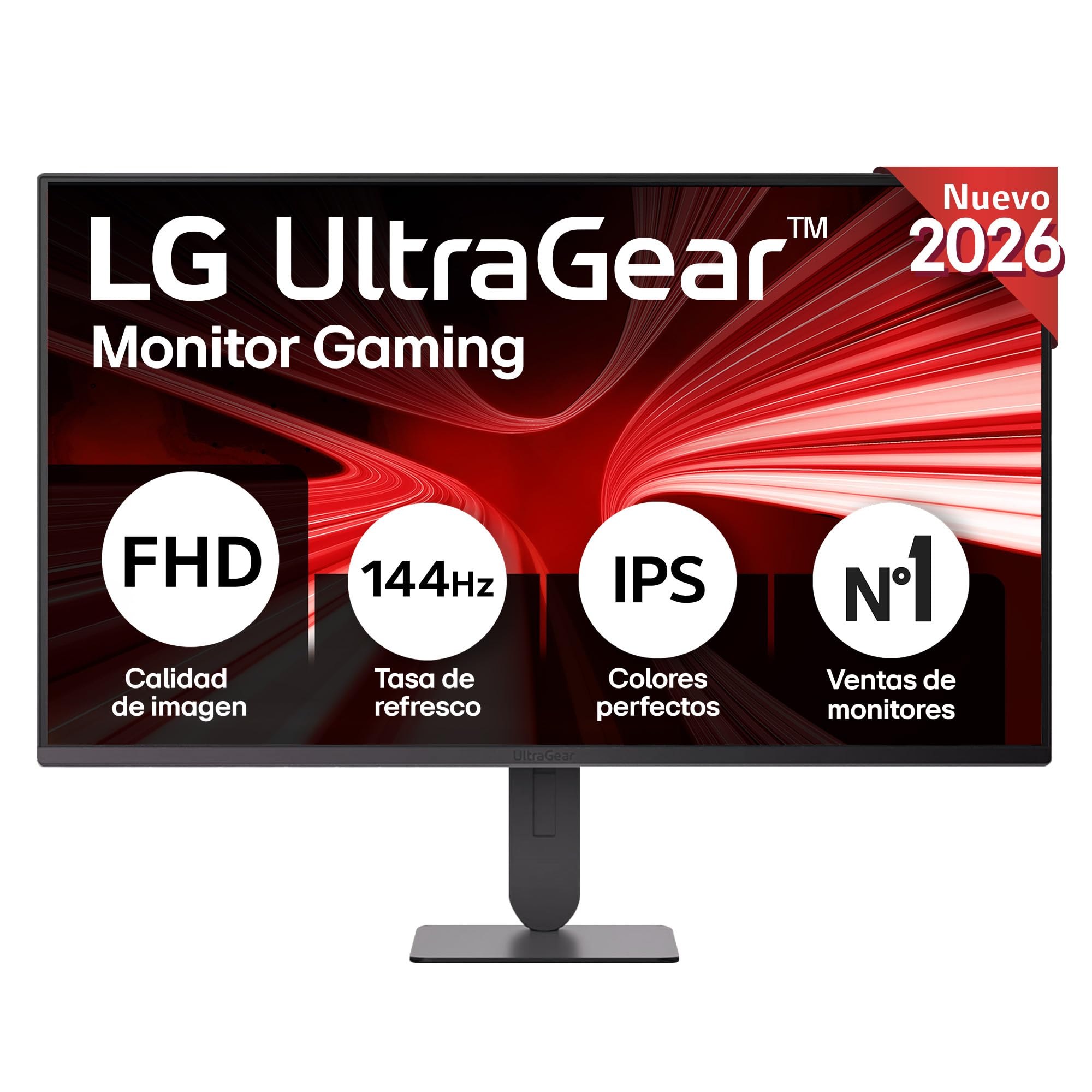 LG 27G414B-B - Monitor Gaming Ultragear, 27", IPS, FHD (1920 x 1080), 16:9, 144Hz, 1ms, MBR G-Syn