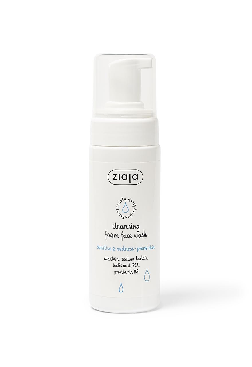 Ziaja Limpiador Facial en Espuma para Pieles Sensibles y Propensas Al Enrojecimiento 150ml