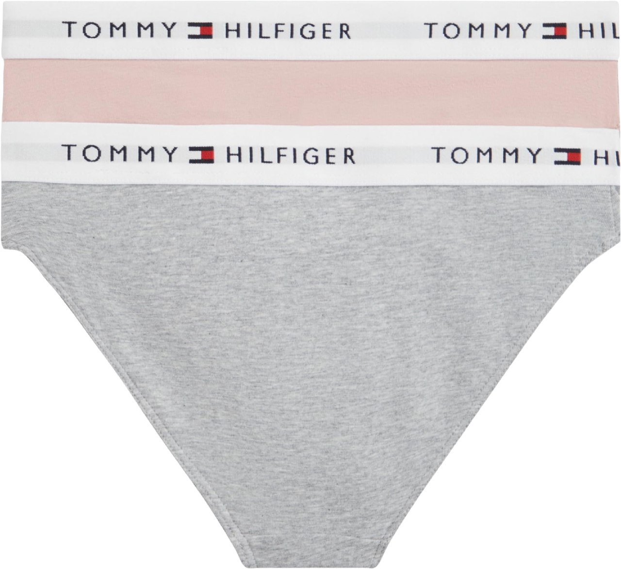 Tommy Hilfiger Girls 2 PK Bikini Multi (Foggy Pink/L Gry Htr) 14-16 Years