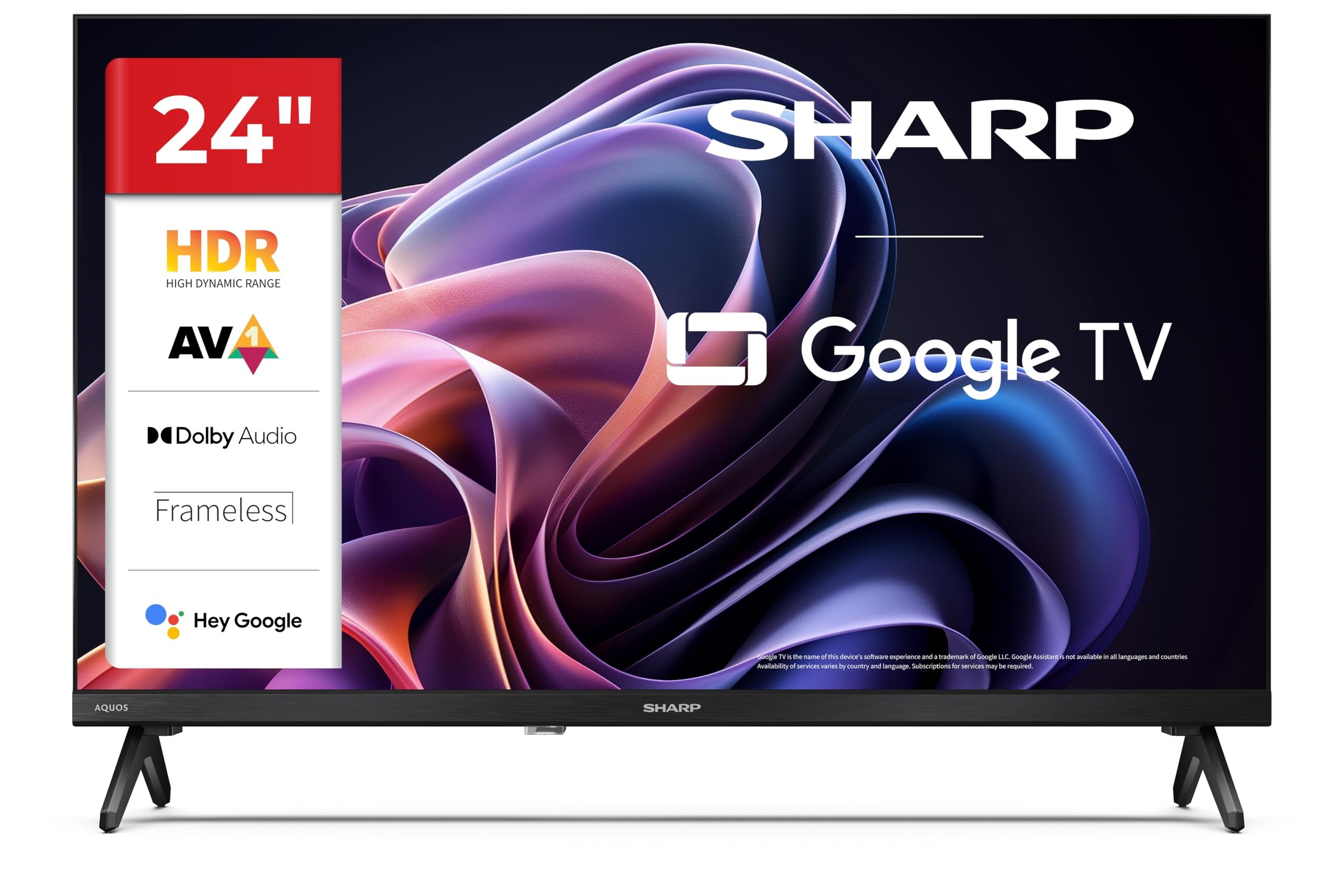 Sharp 24" Full HD LED Google TV Hdr10 Dolby Digital Bluetooth Hdmi Arc 24Hf2365E (Hf Series)