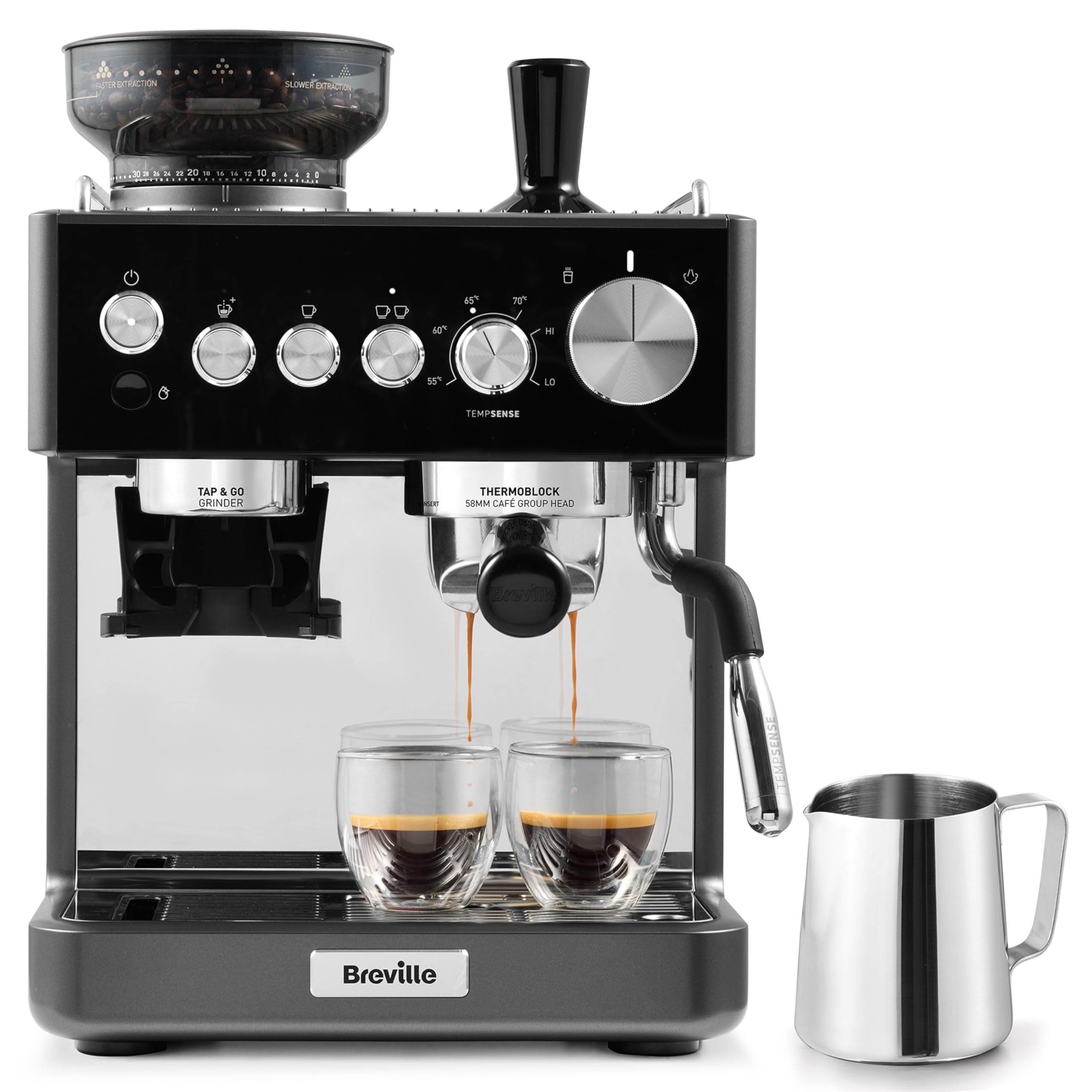 Breville Cafetera espresso Barista Sense Cafetera superautomática con molinillo de café y esp