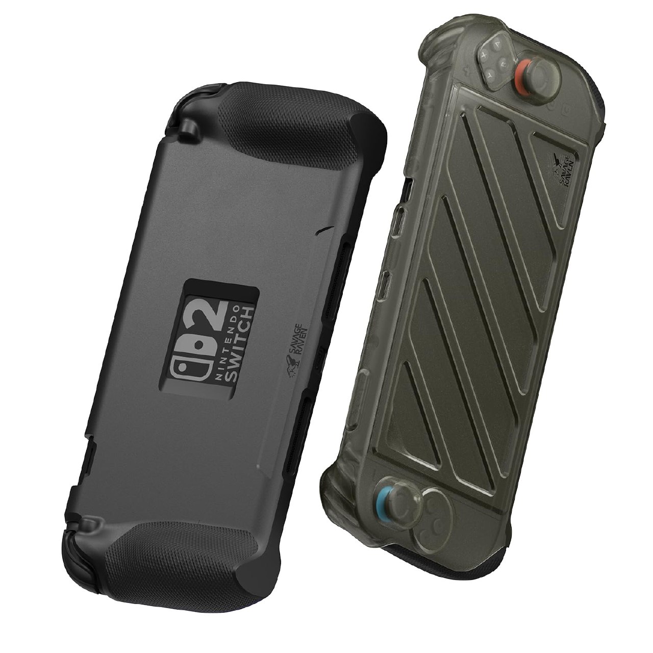 Savage Raven by Skull & Co. StandGrip Front Cover Bundle for Nintendo Switch 2: Protective Case w