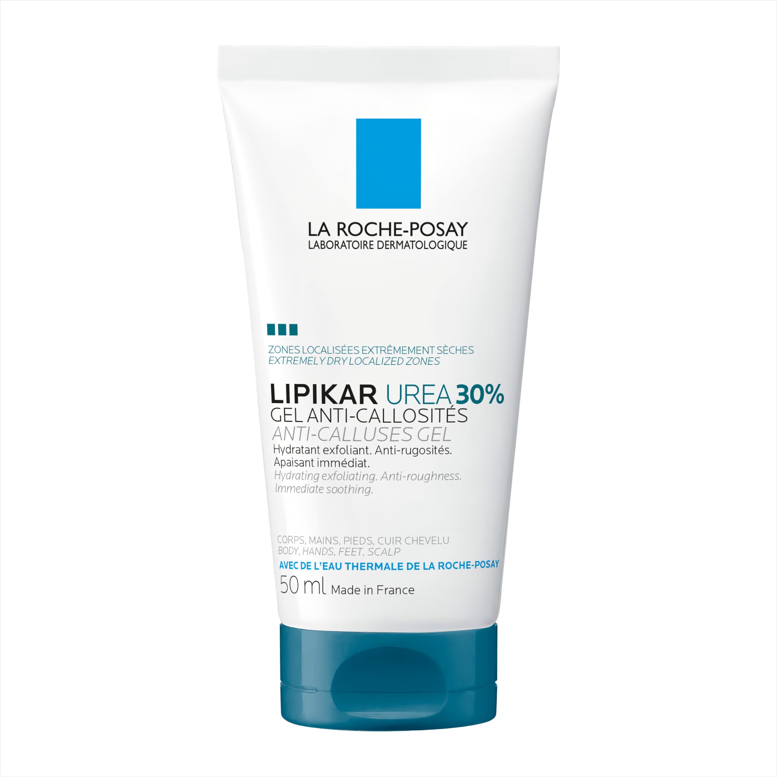 La Roche-Posay Lipikar Gel Urea 30% para piel extremadamente seca, áspera y gruesa, fórmula ult
